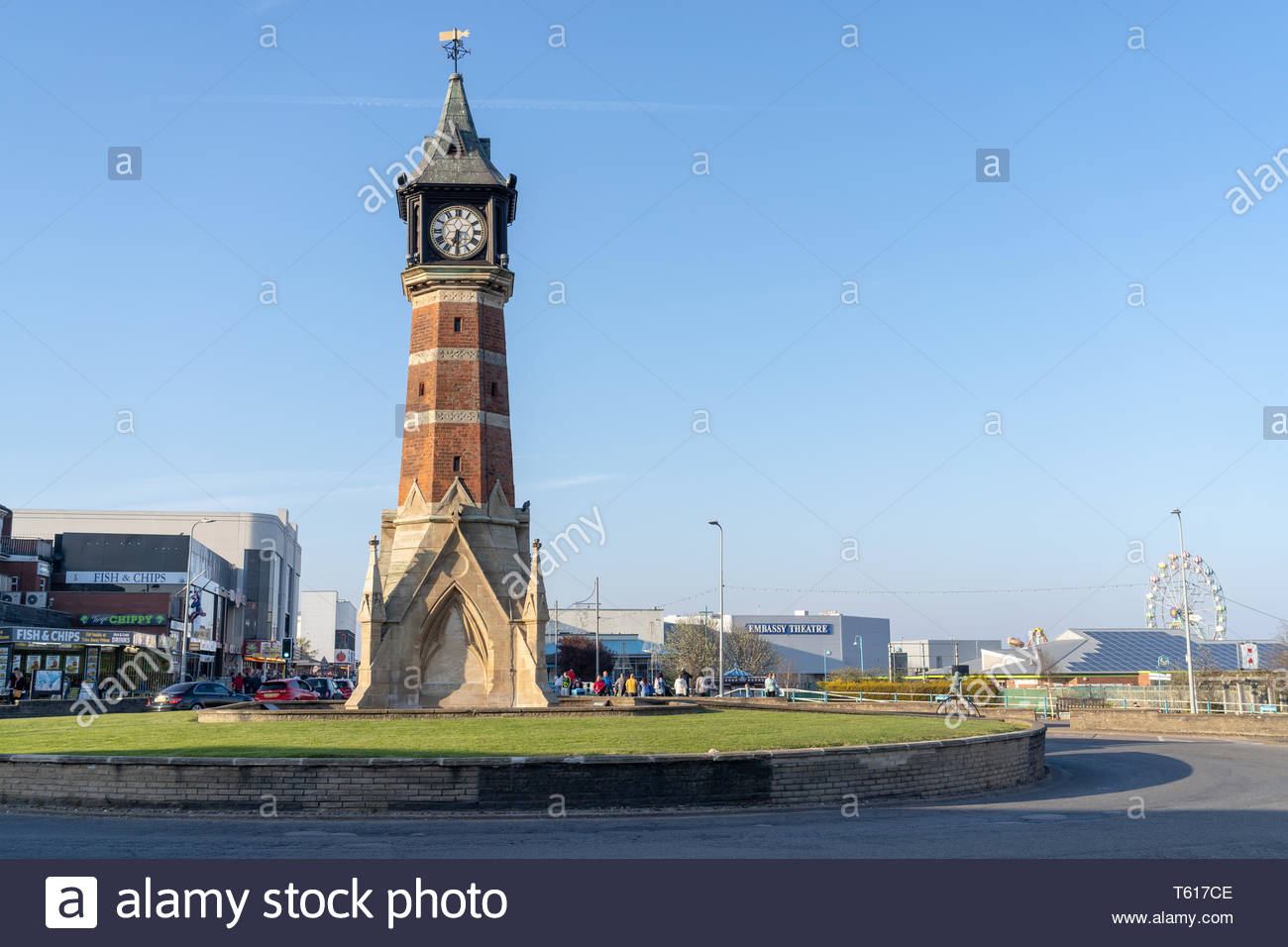 The Skegness Town Clock Tower High Resolution Stock Photography and