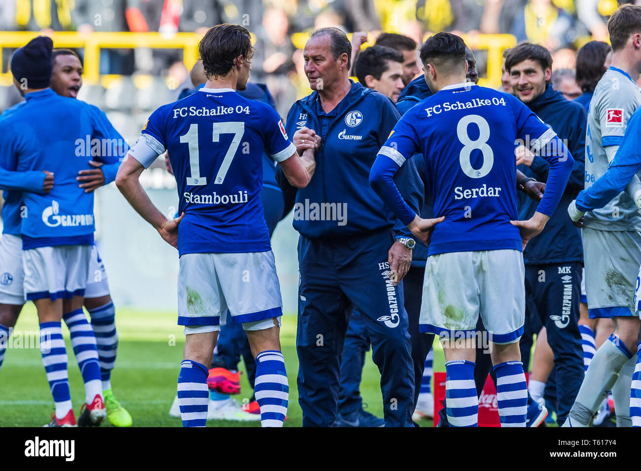 27 april 2019 Dortmund, Germany Soccer German Bundesliga Borussia Dortmund v Schalke 04   Huub Stevens coach (Schalke 04) Stock Photo