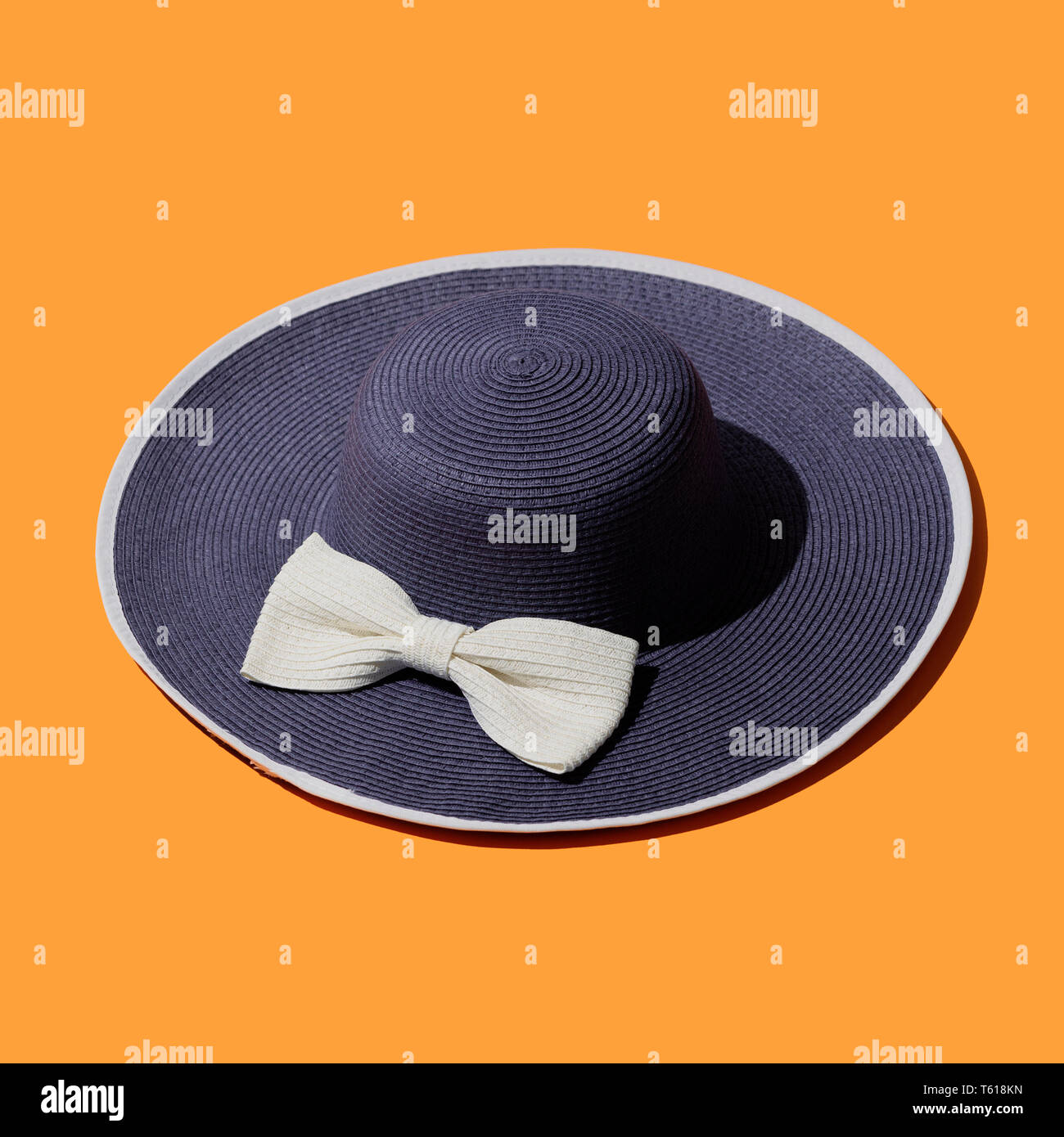 Velour Blue Hat w/ Bow main image 1