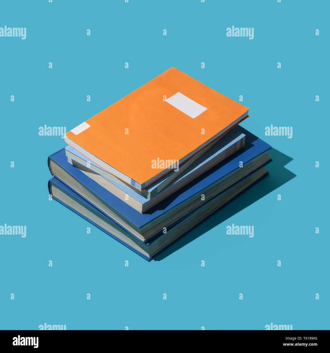 Pile of books education, learning and school concept Stock Photo Alamy