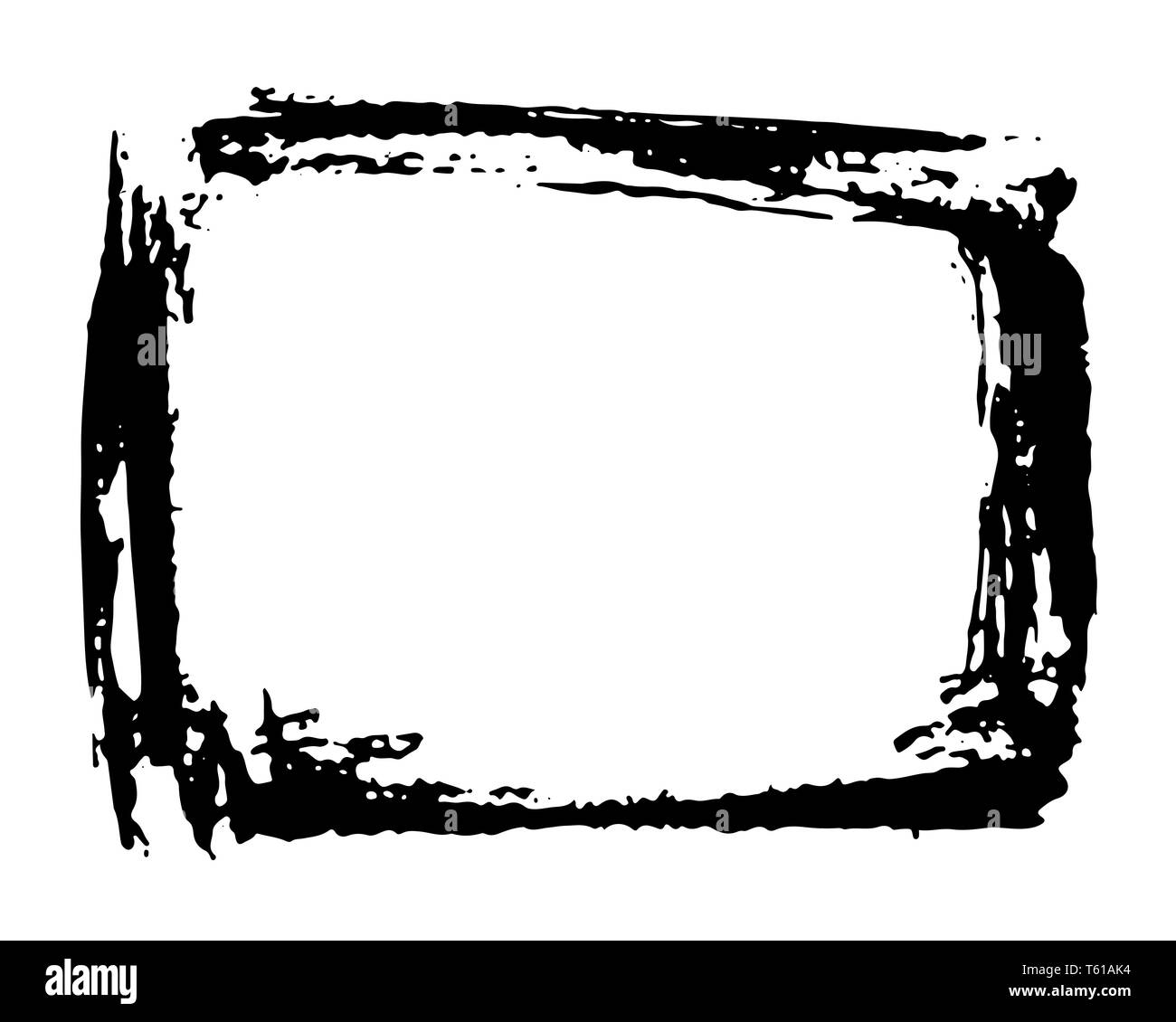 Frame Or Text Box Grunge Textured Hand Drawn Elements Set Vector Illustration Isolated On White Background Stock Vector Image Art Alamy