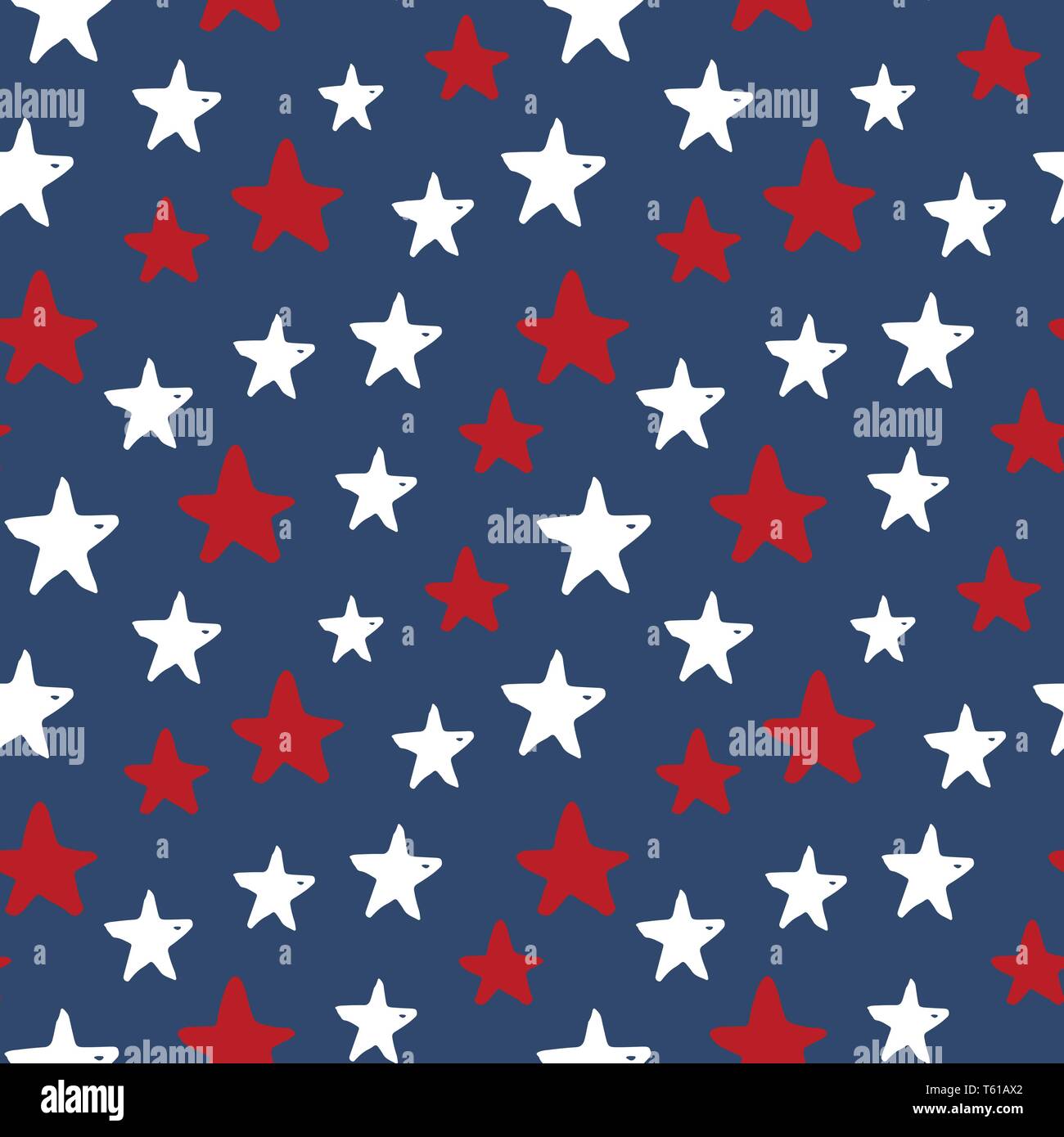 Star seamless pattern, Hand drawn sketched doodle stars, vector ...
