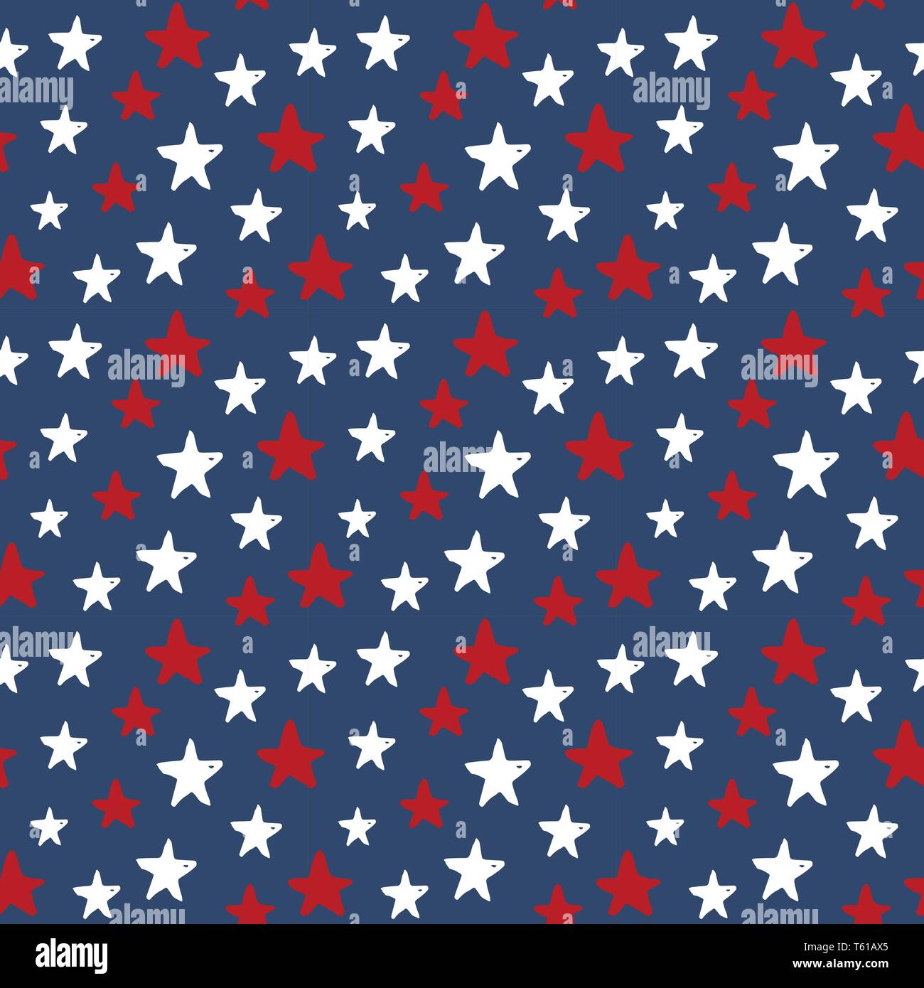 Star seamless pattern, Hand drawn sketched doodle stars, vector ...