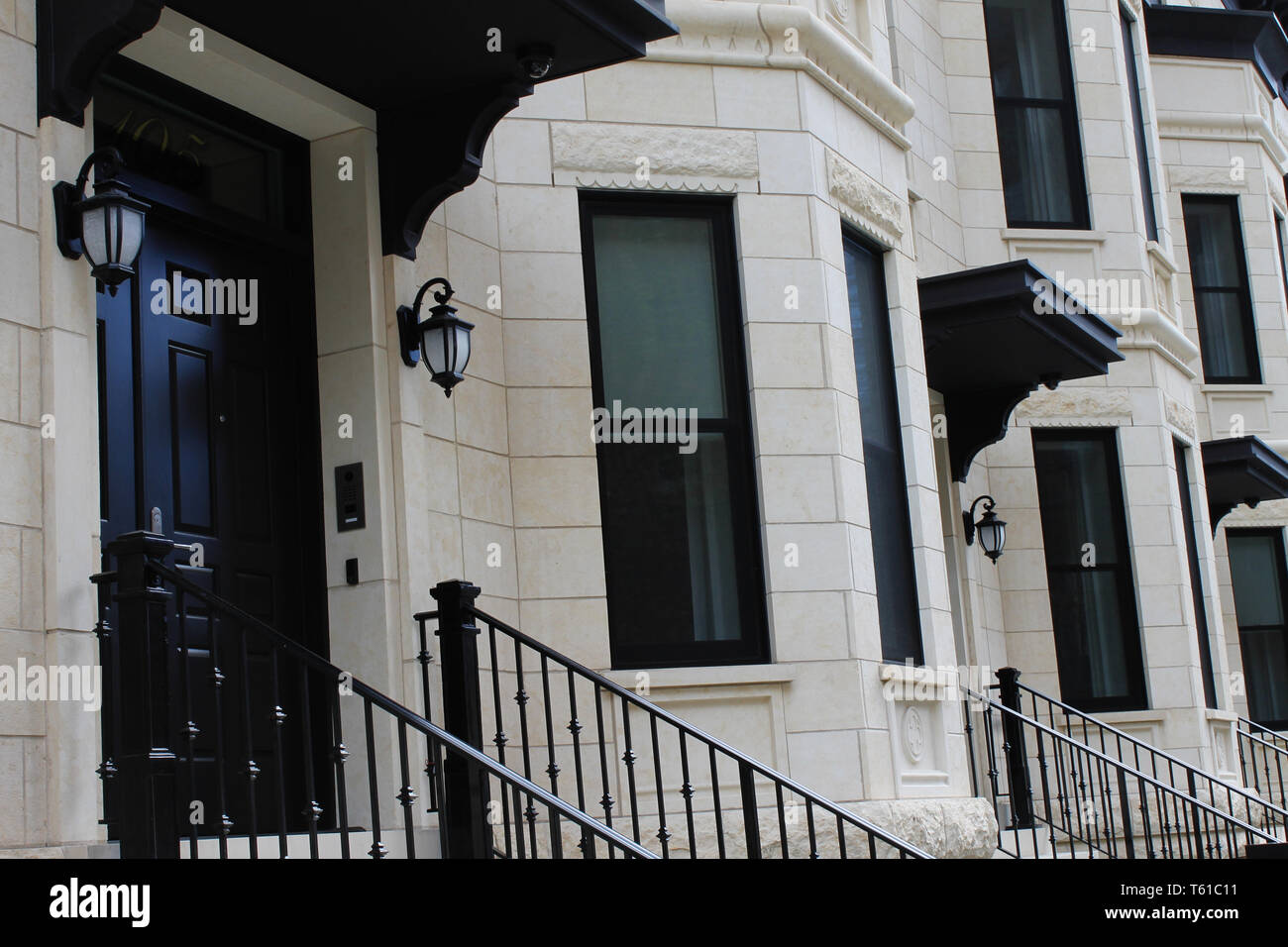 Row houses in River North, Chicago, Illinois Stock Photo Alamy