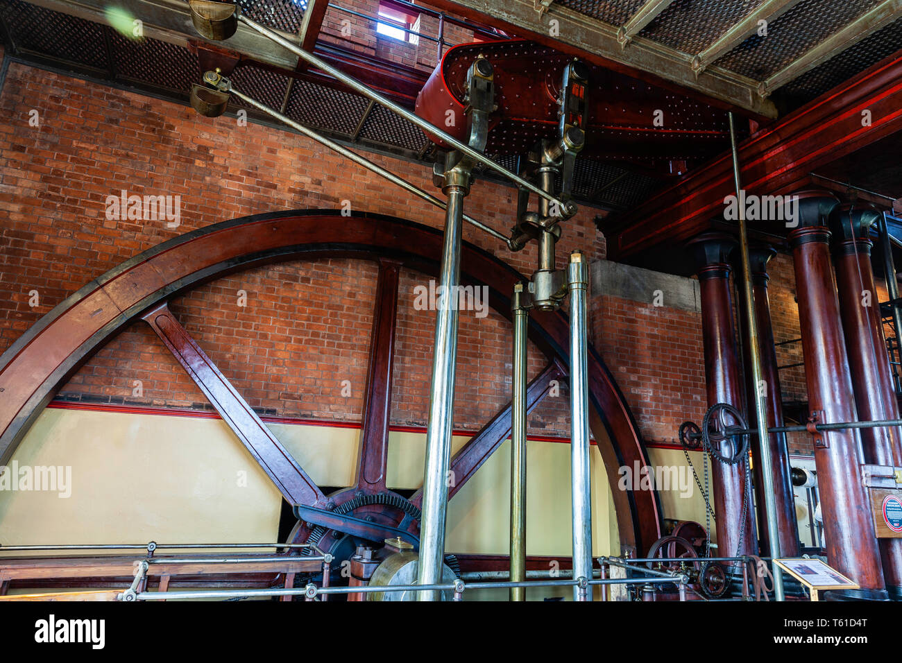 Steam power at the Claymills pumping station Stock Photo