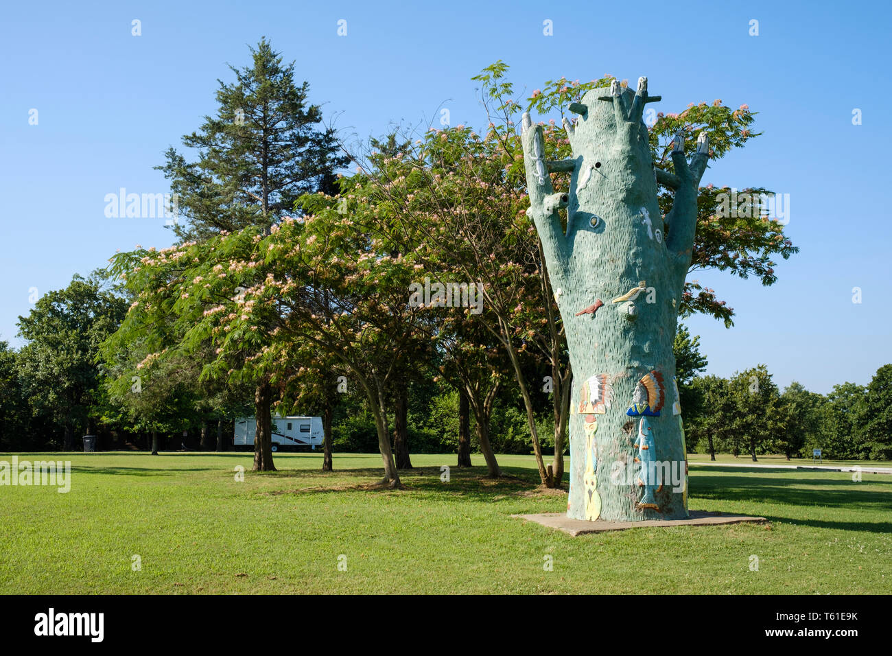 Ed Galloway’s Totem Pole Park in Foyil, Oklahoma, USA Stock Photo Alamy