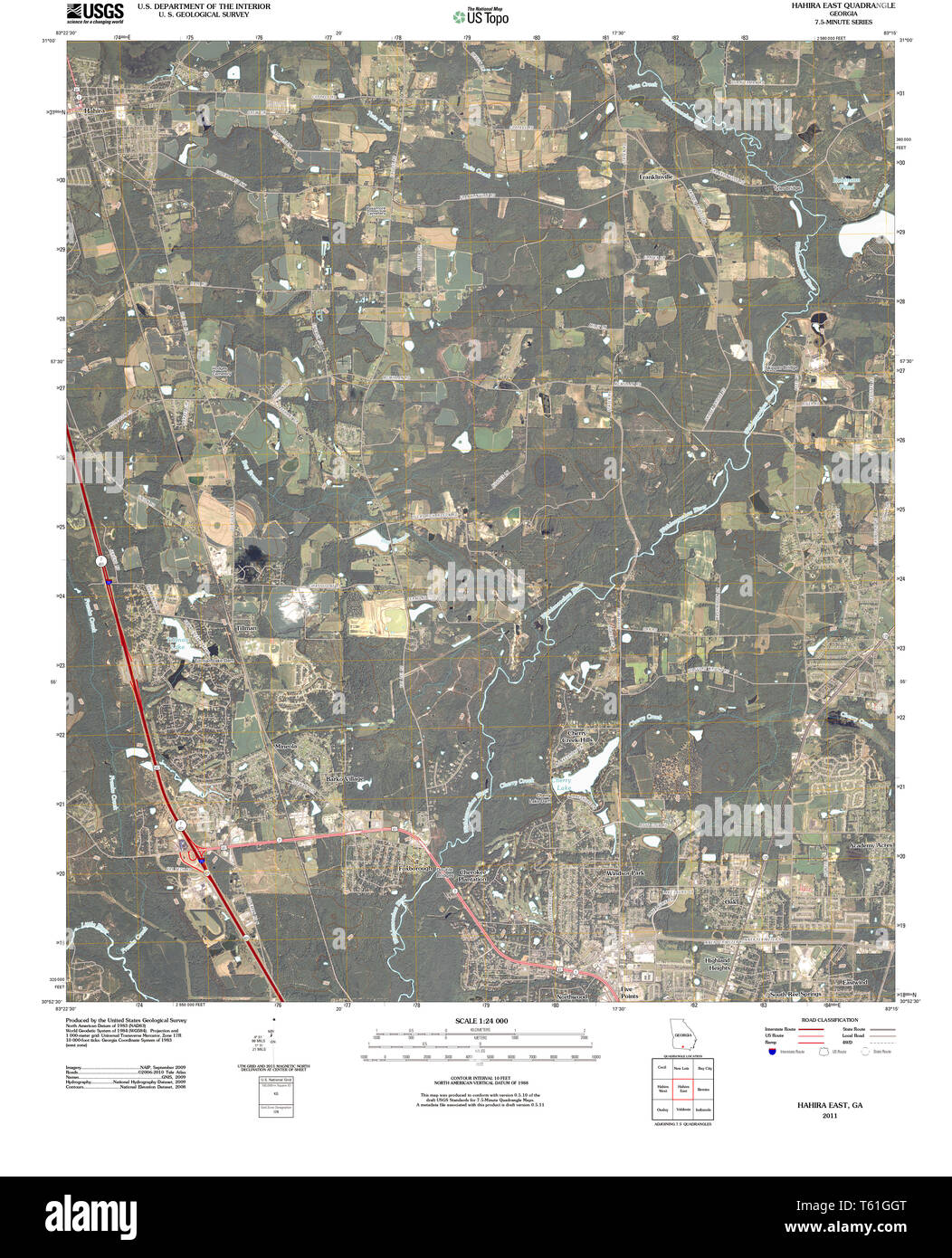 Map of hahira hires stock photography and images Alamy