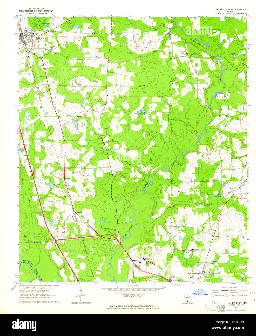 Map of hahira hires stock photography and images Alamy