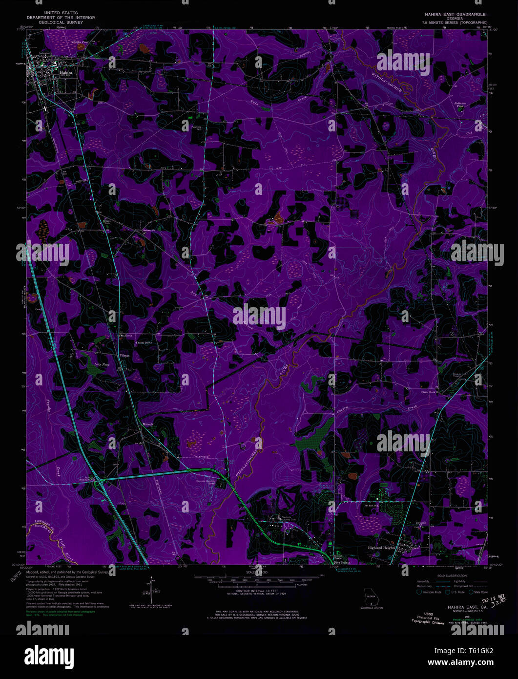 Hahira map hires stock photography and images Alamy