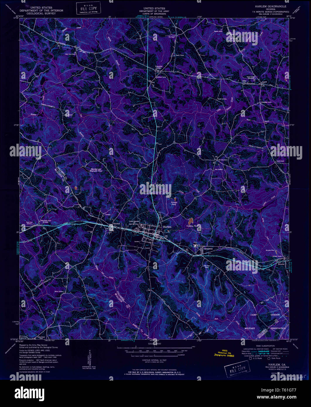 Harlem map hires stock photography and images Alamy