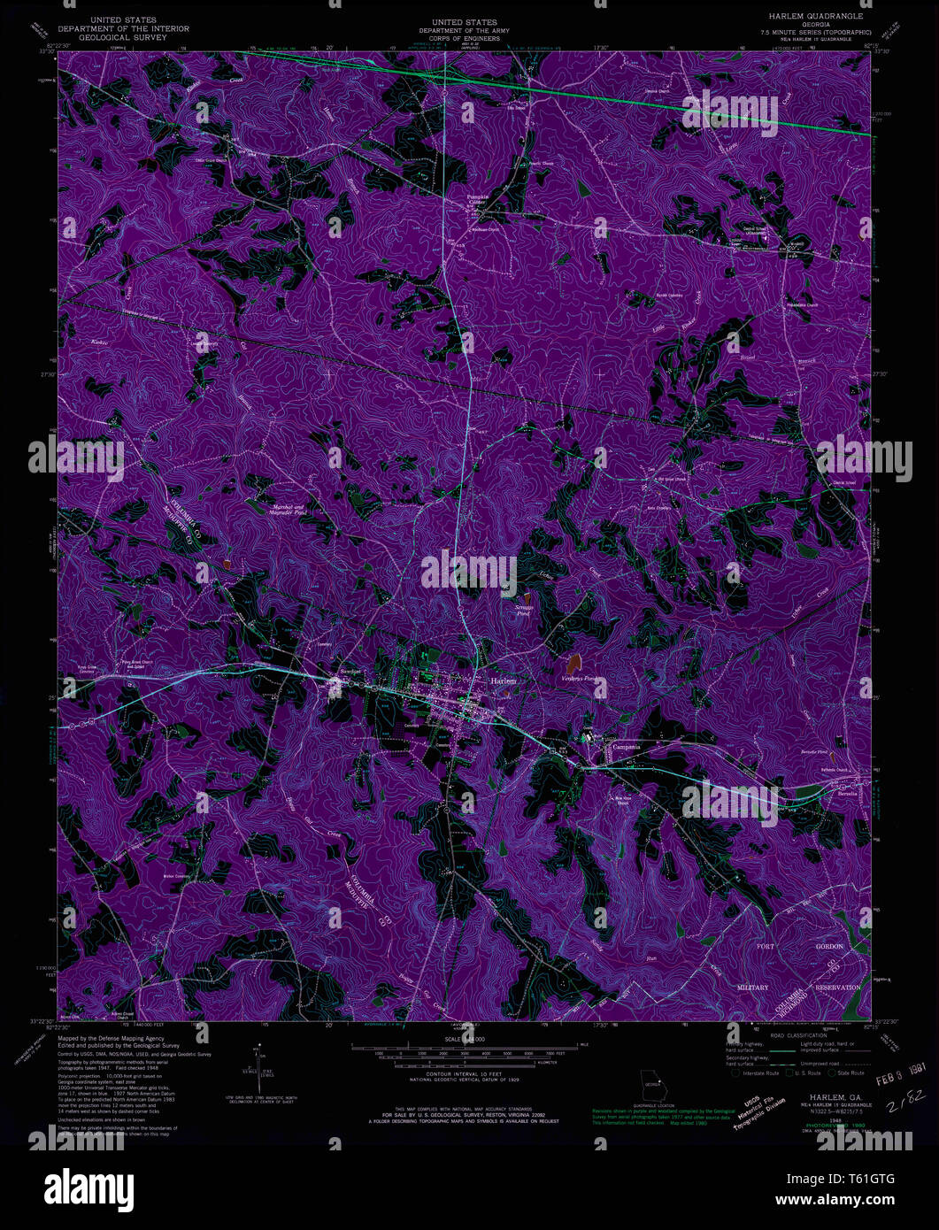 Harlem map hires stock photography and images Alamy