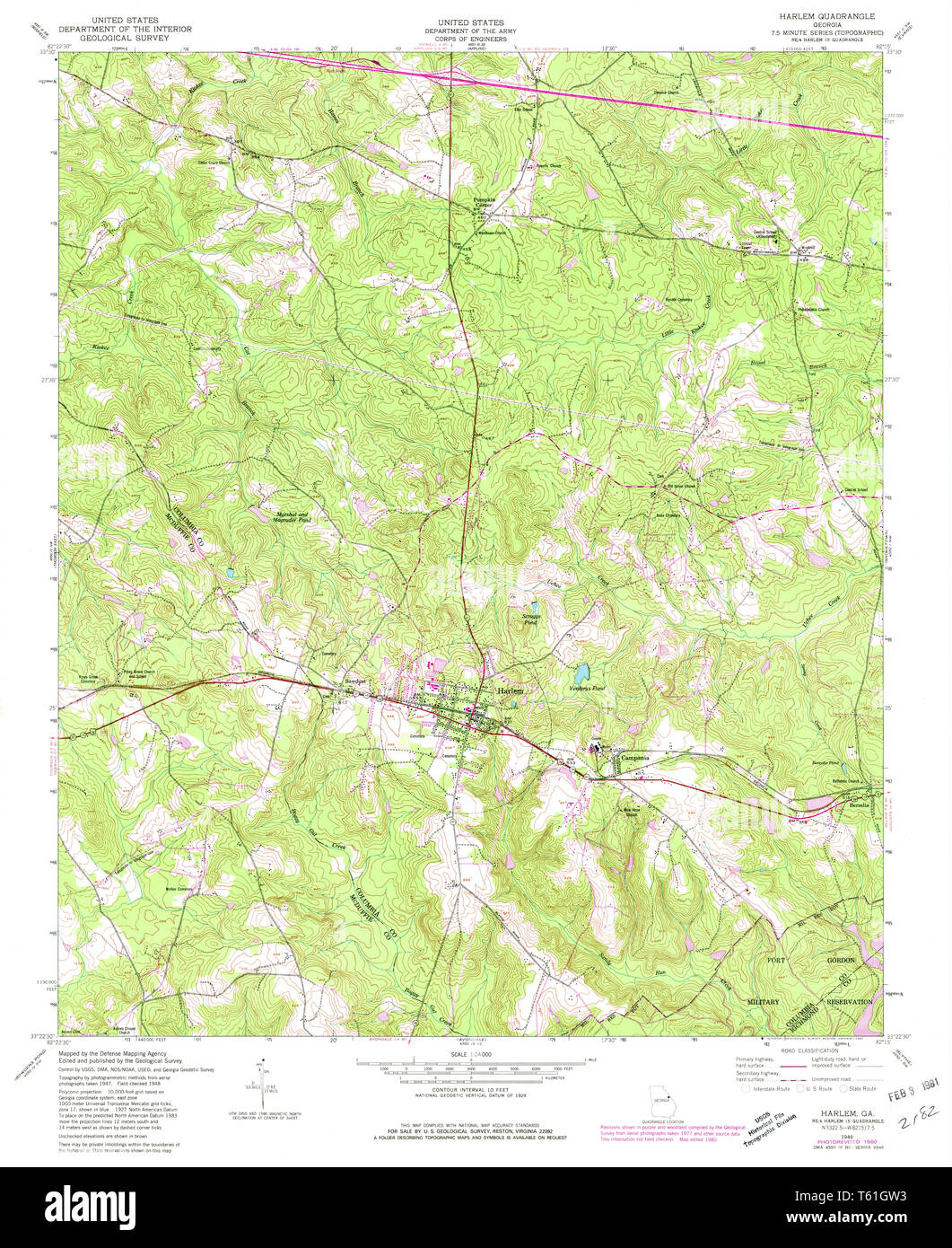 Harlem map hires stock photography and images Alamy