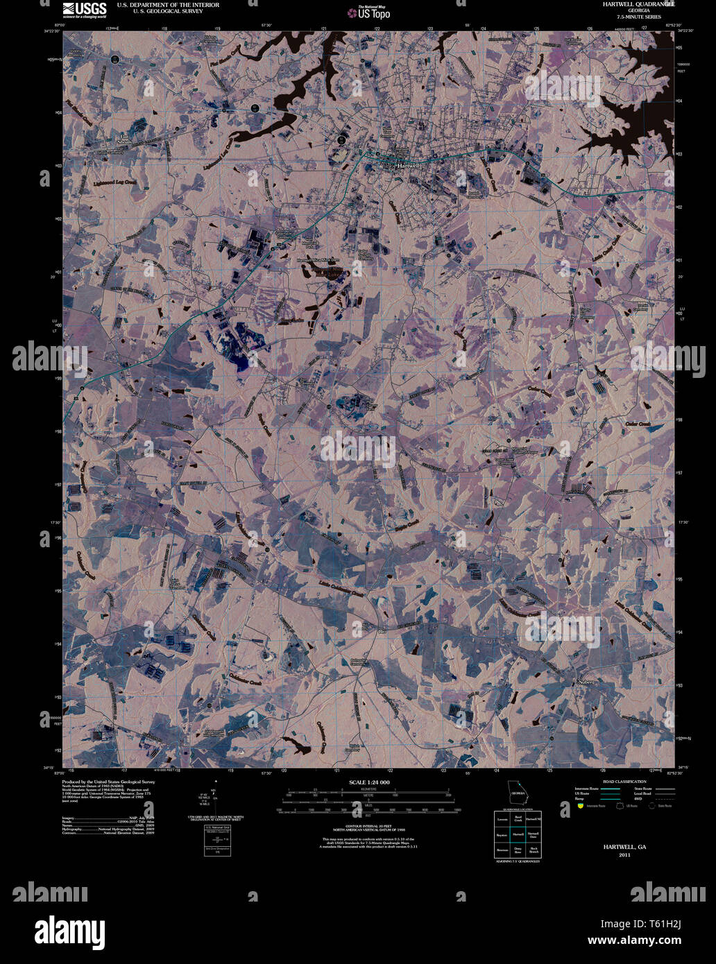 Hartwell map hires stock photography and images Alamy