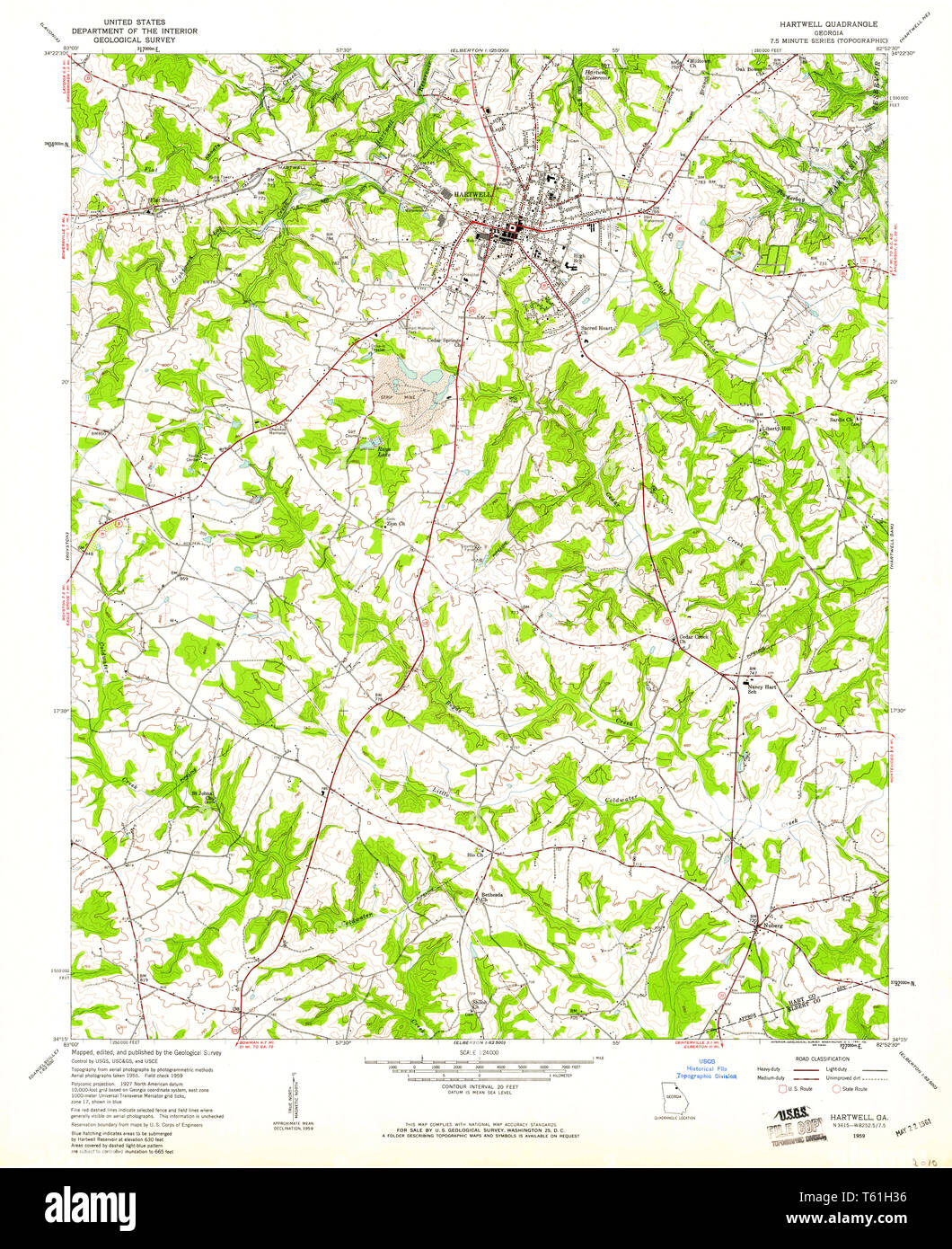 Hartwell map hires stock photography and images Alamy