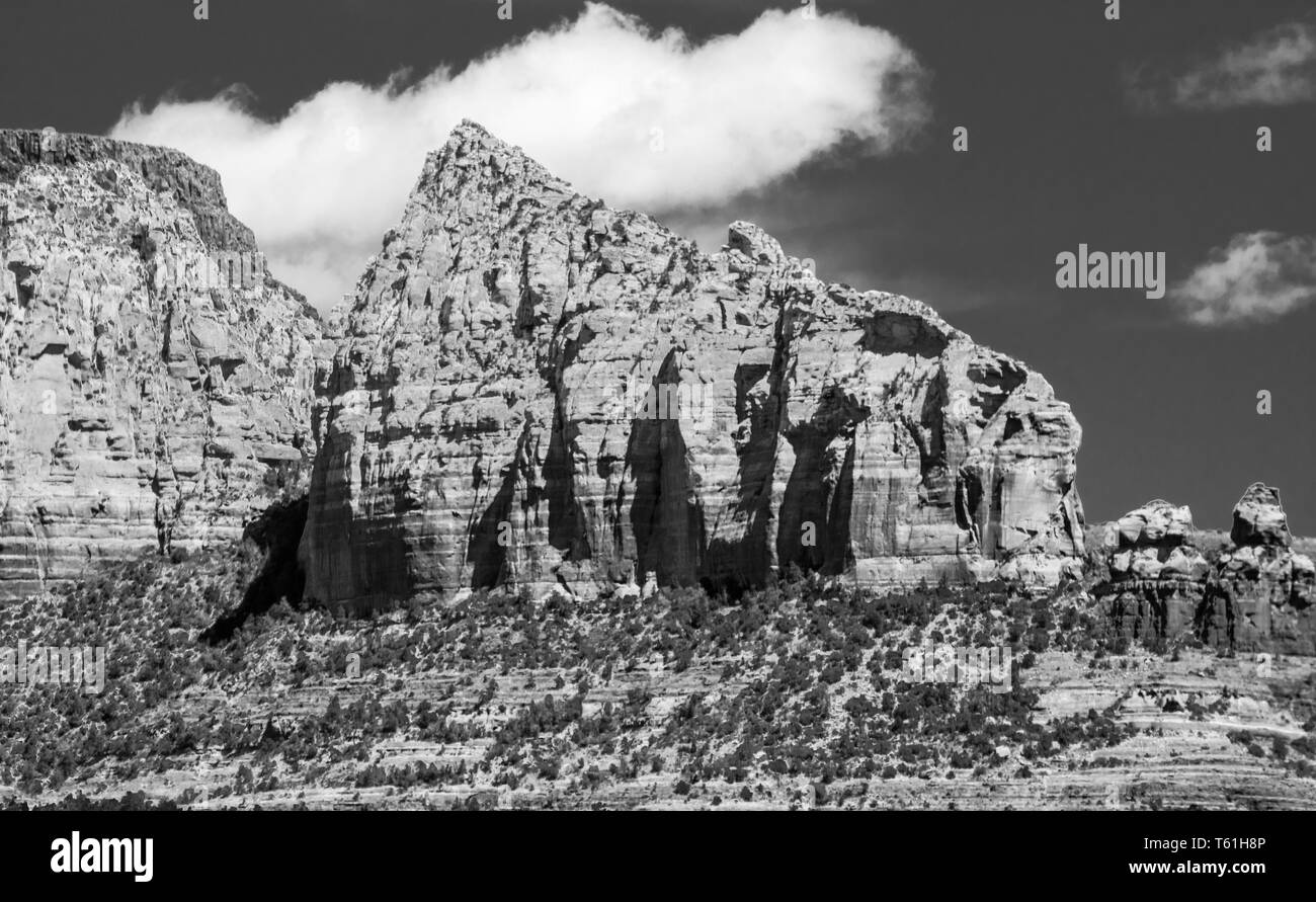 The red rock cliffs of Sedona Arizona Stock Photo