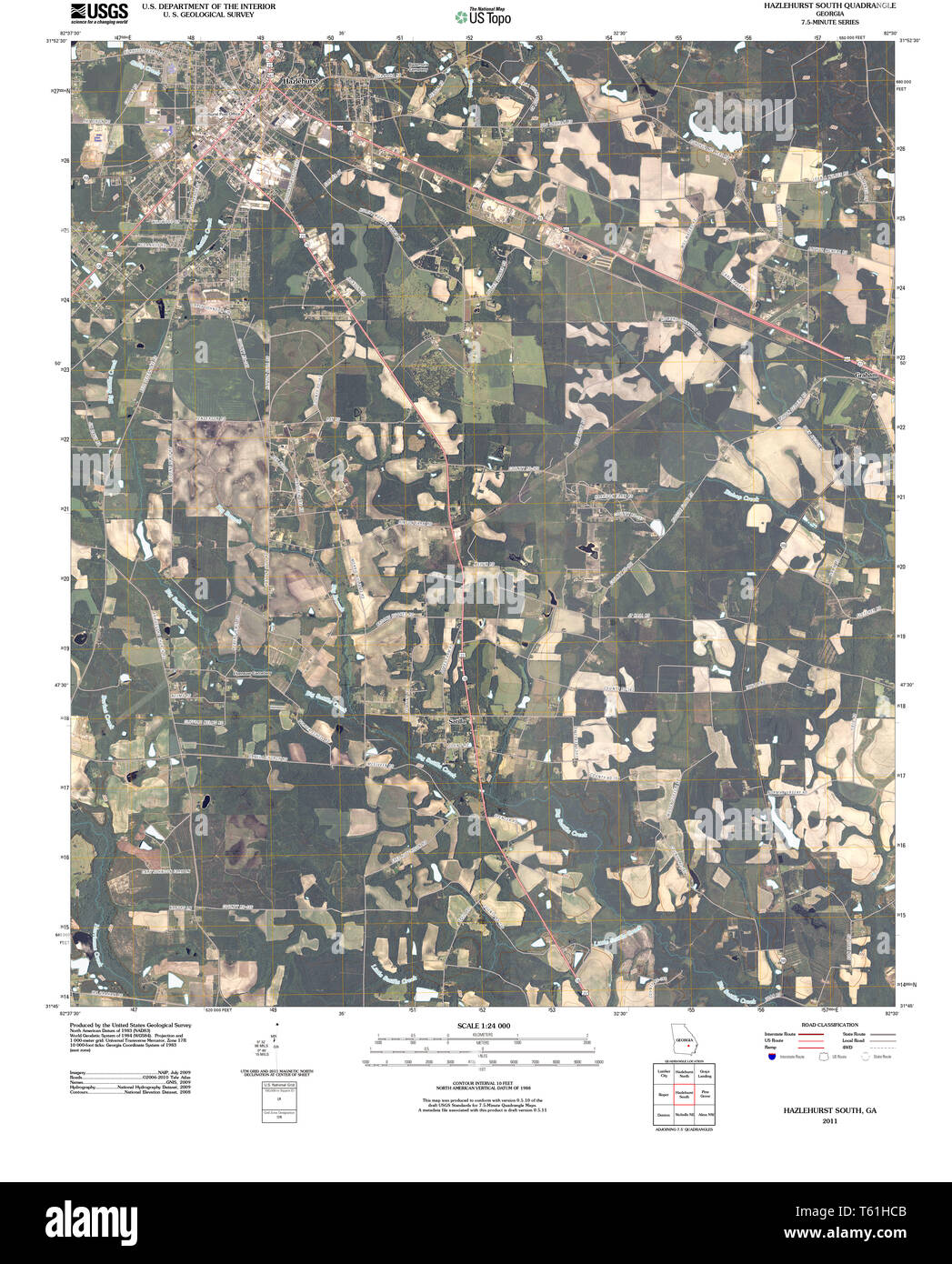 Map of hazlehurst hires stock photography and images Alamy