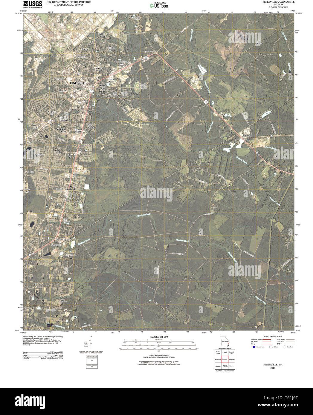 Map of hinesville hires stock photography and images Alamy