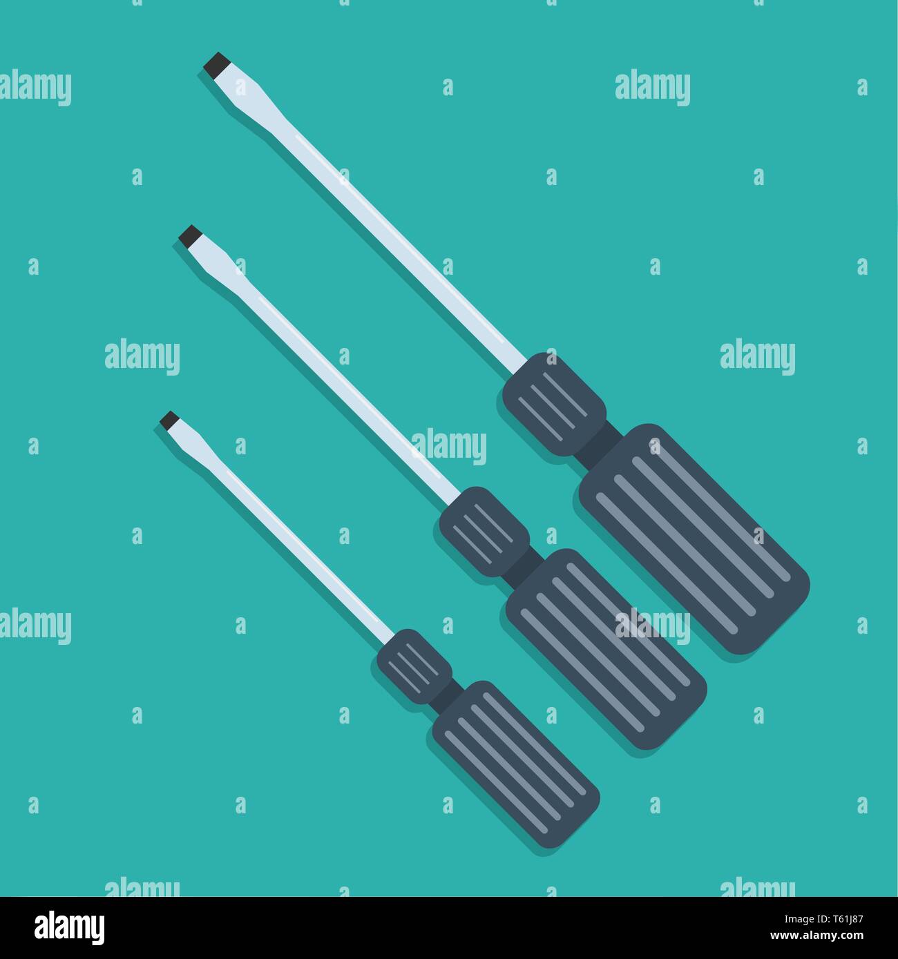 slotted screwdriver vector illustration Stock Vector Image & Art Alamy