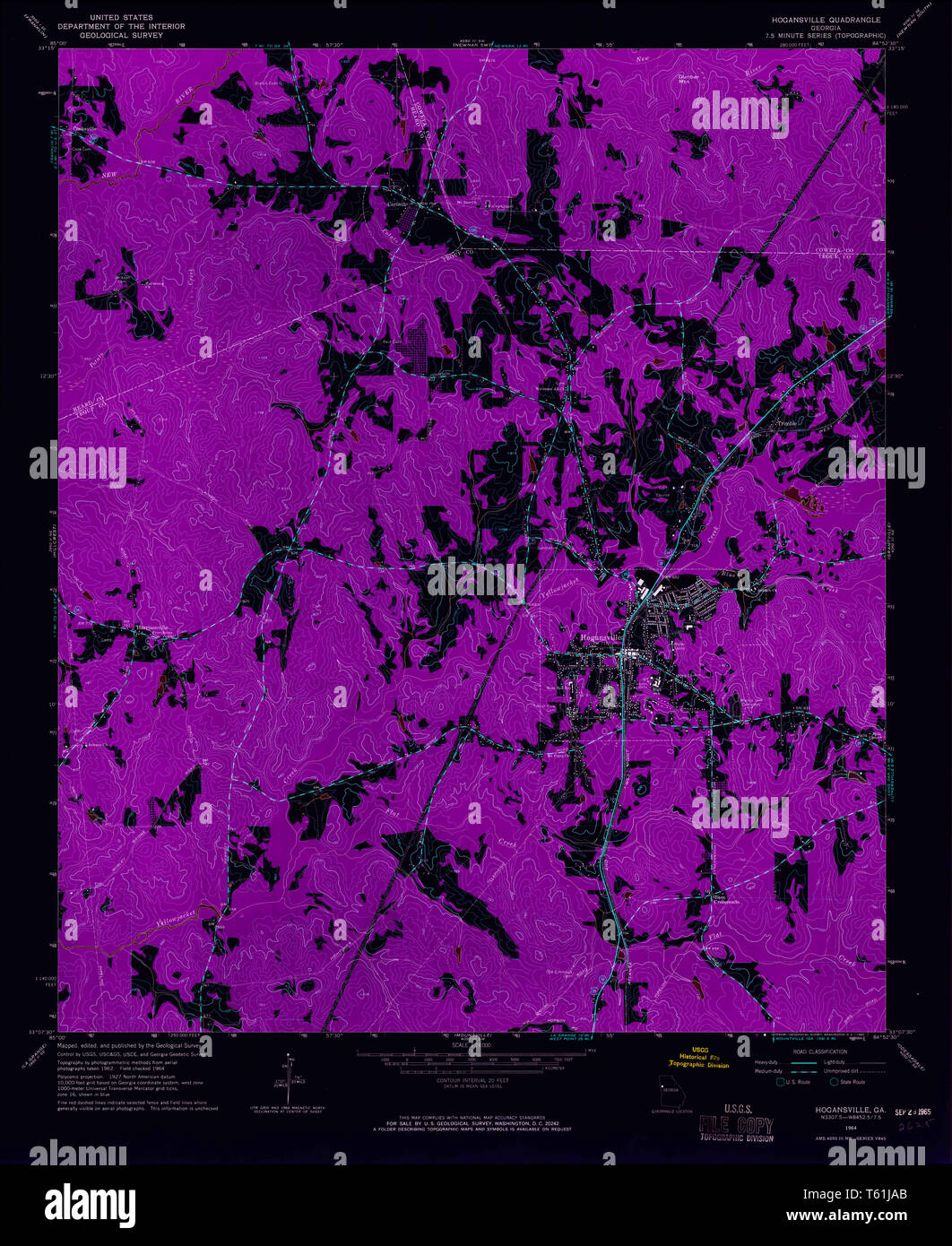 Map of hogansville hires stock photography and images Alamy