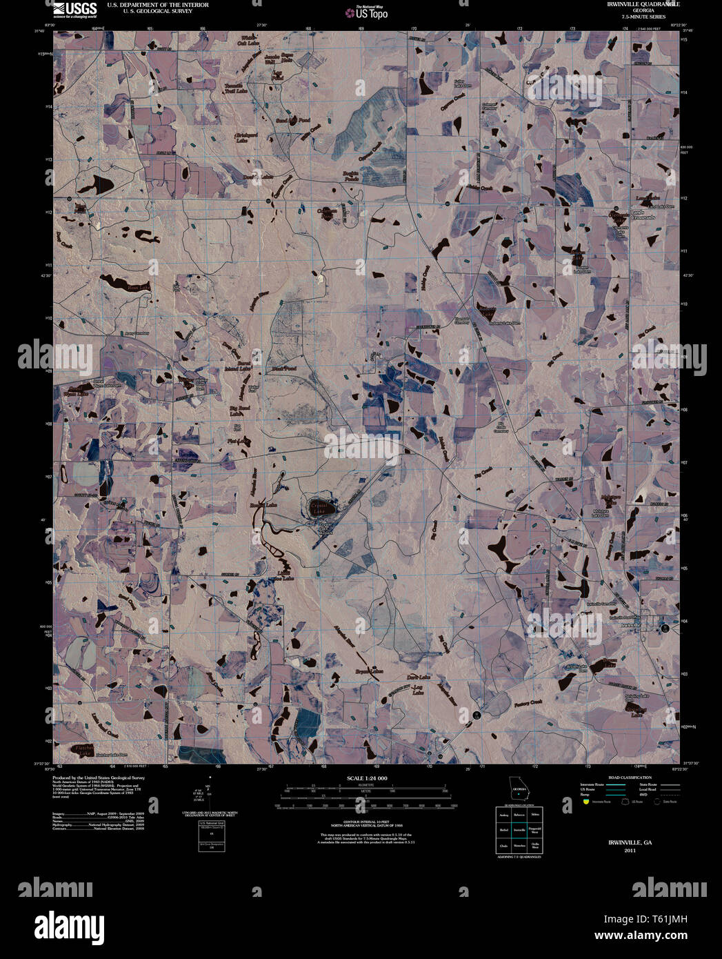 Irwinville map hires stock photography and images Alamy