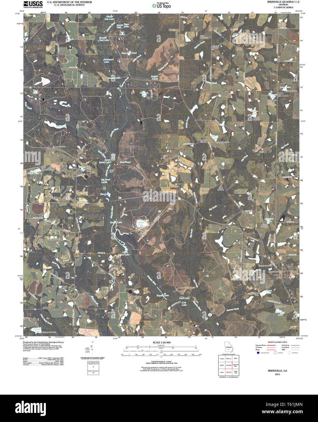 Irwinville map hires stock photography and images Alamy