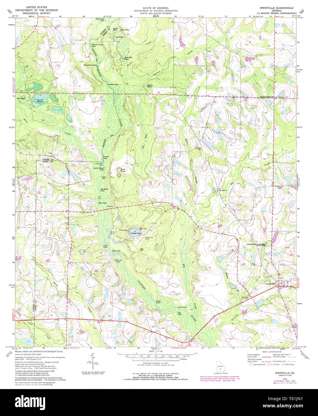 Irwinville map hires stock photography and images Alamy