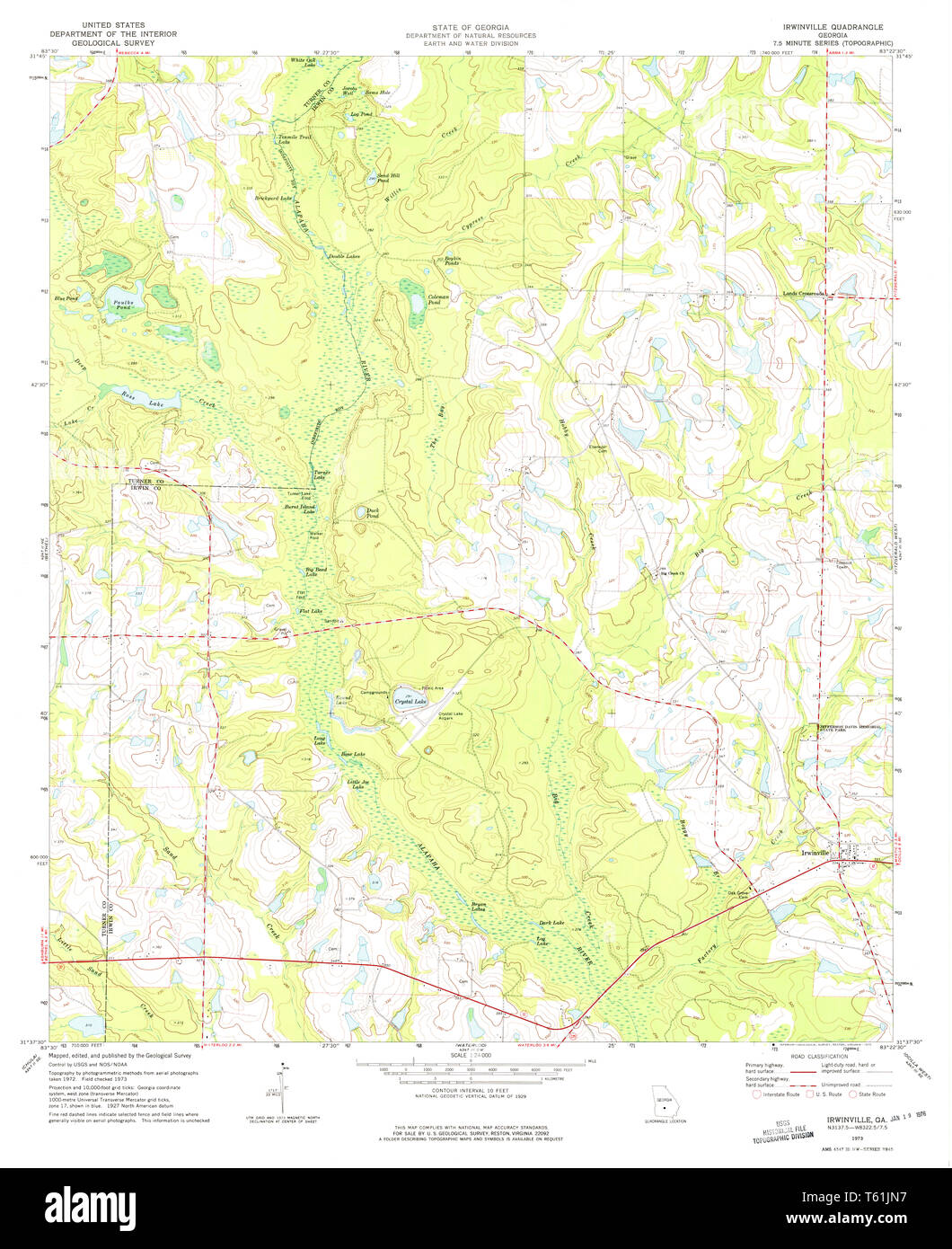 Map of irwinville Cut Out Stock Images & Pictures Alamy