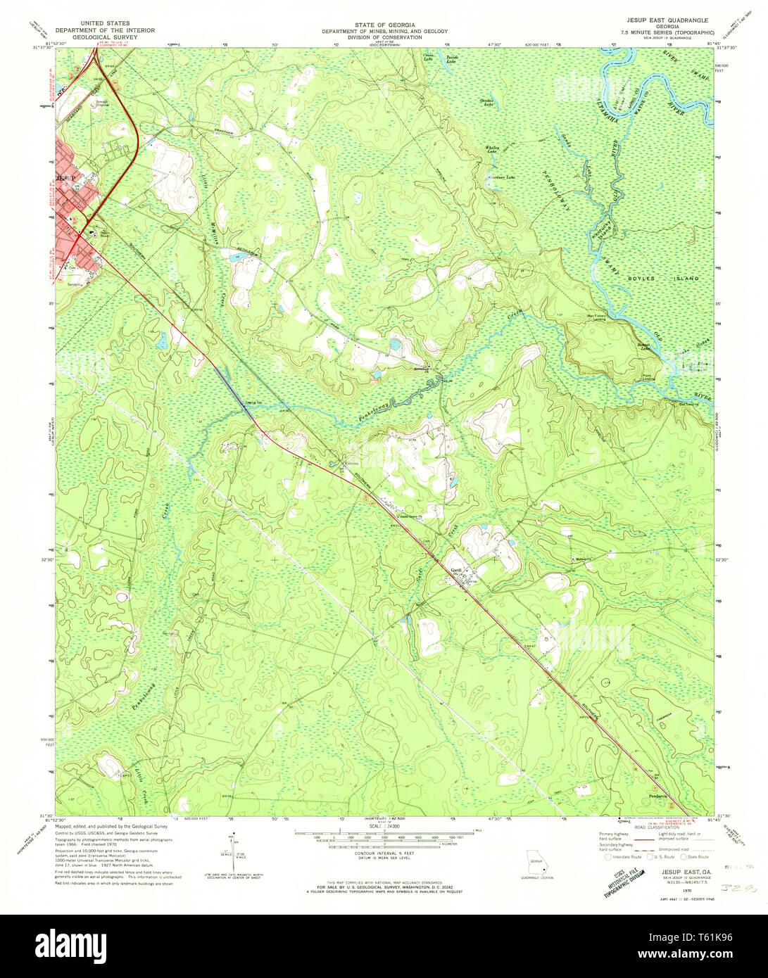 Jesup map Cut Out Stock Images & Pictures Alamy