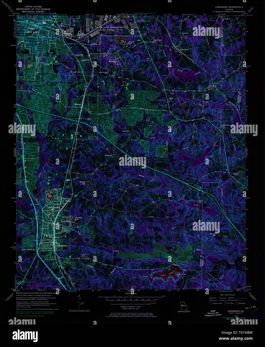 Jonesboro map hires stock photography and images Alamy