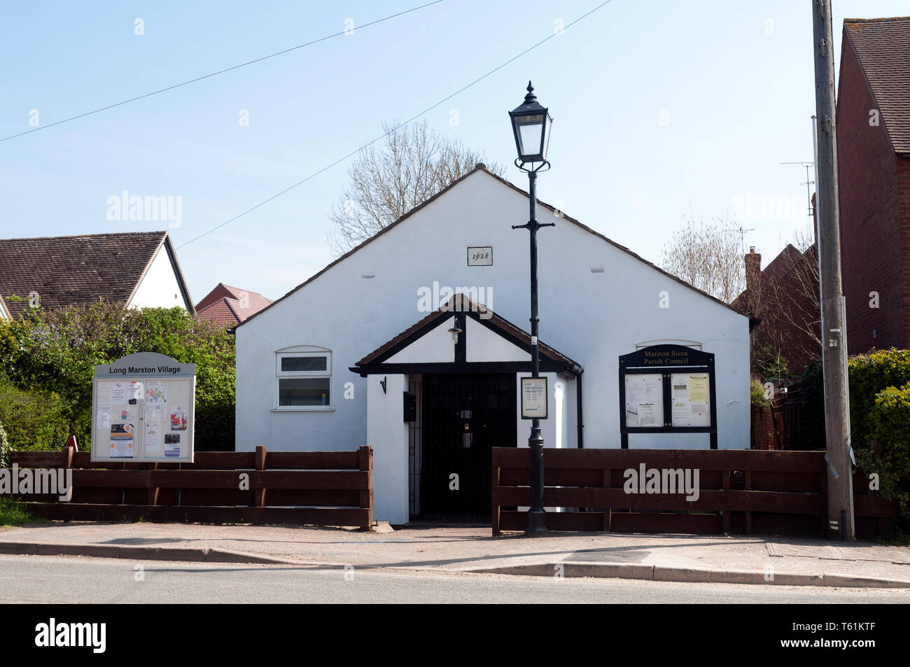 The village hall, Long Marston, Warwickshire, England, UK Stock Photo Alamy
