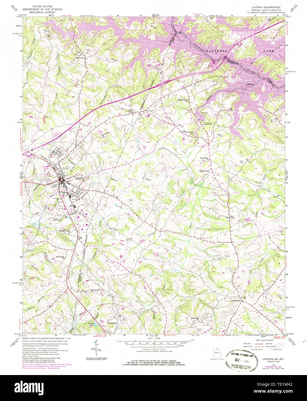 Map of lavonia hires stock photography and images Alamy