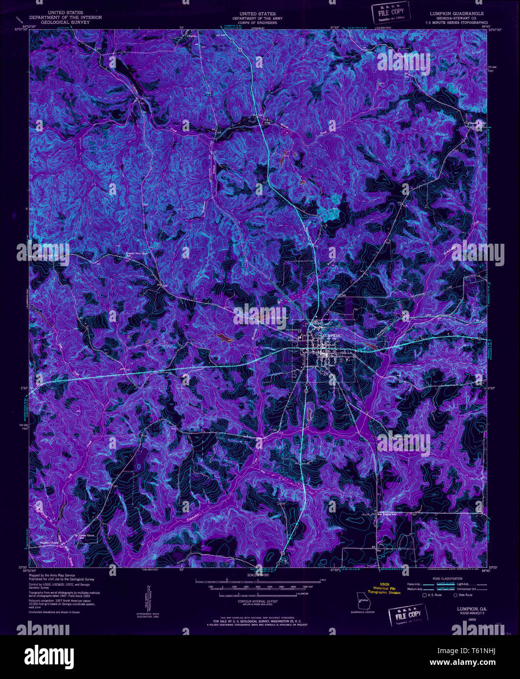 Map of lumpkin hires stock photography and images Alamy