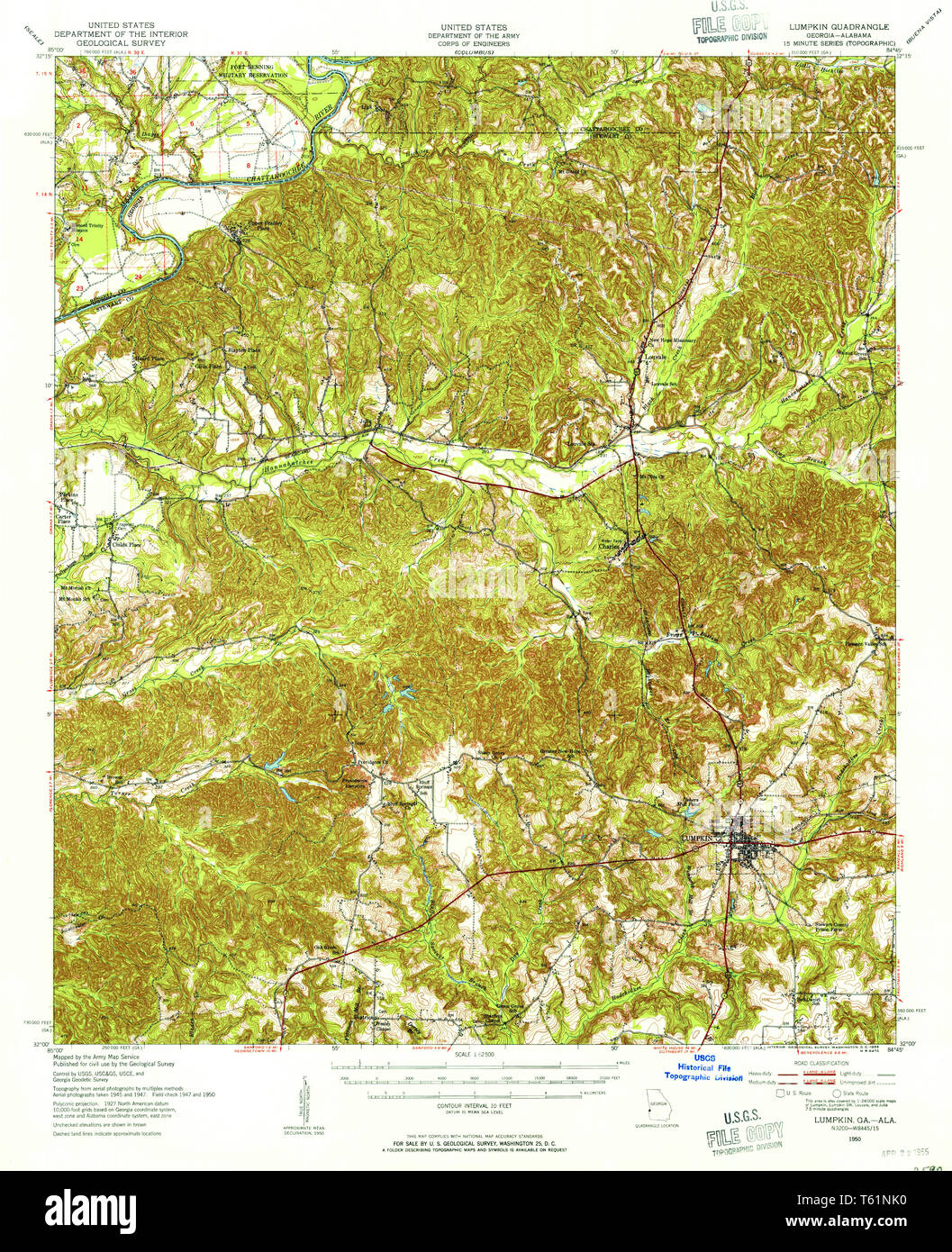 Lumpkin map hires stock photography and images Alamy