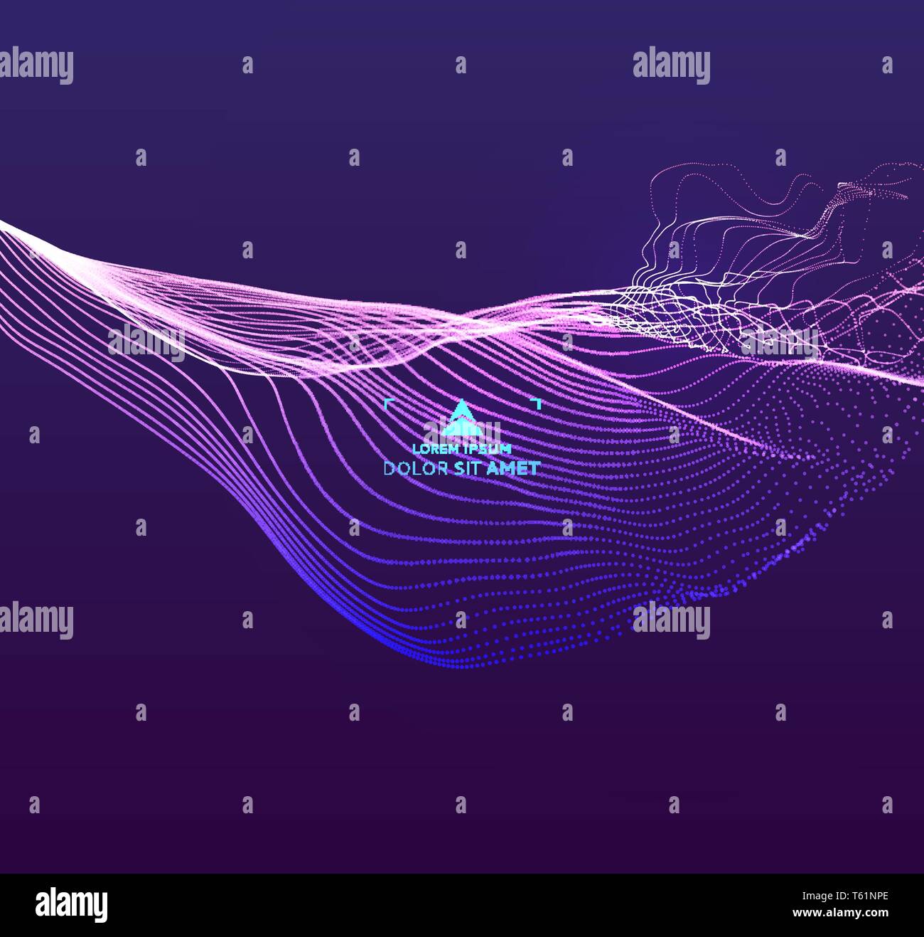 3d futuristic technology style. Abstract background. Vector illustration. Stock Vector