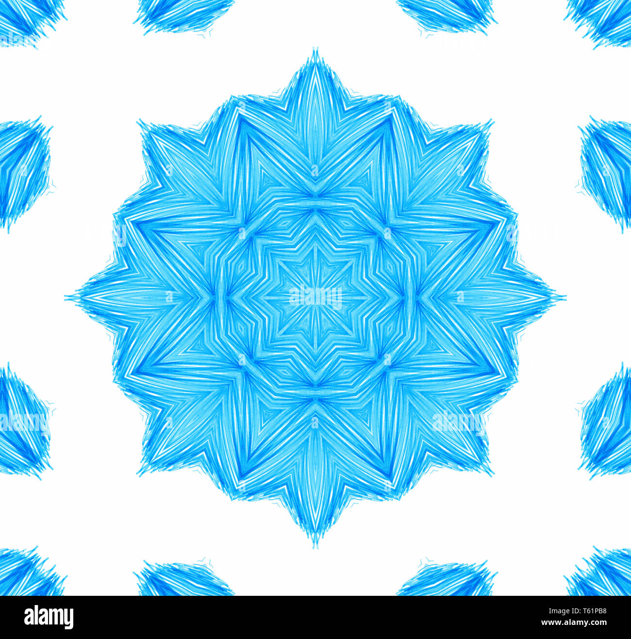 Abstract blue concentric pattern on white background for design Stock ...