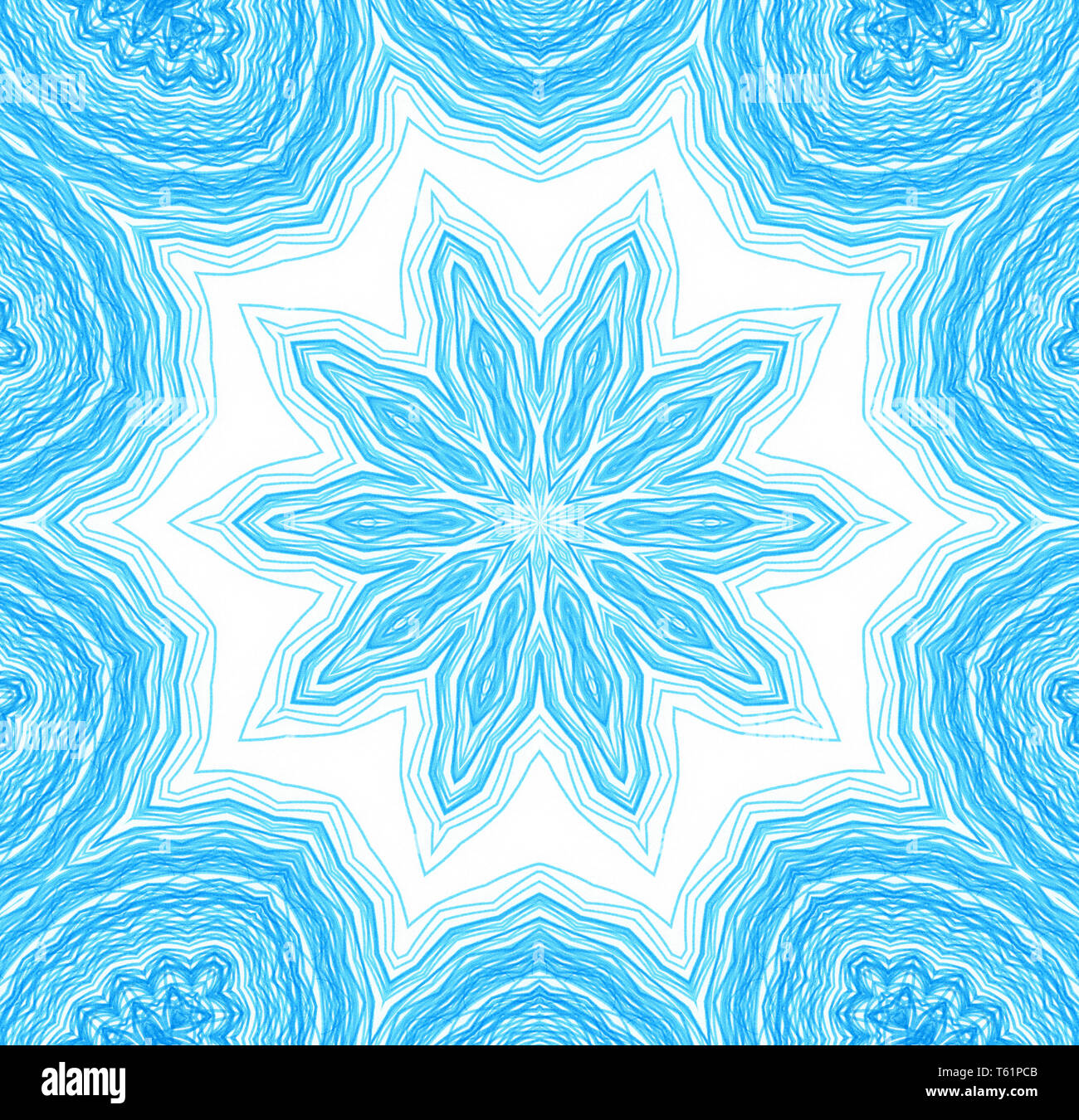 Abstract blue concentric pattern for design on white background Stock ...