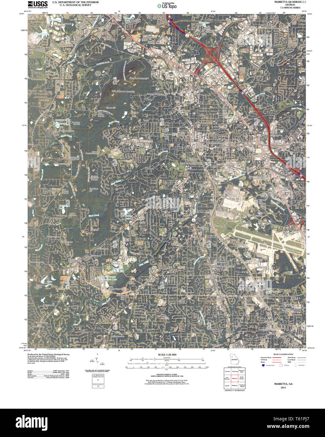 Marietta map hires stock photography and images Alamy