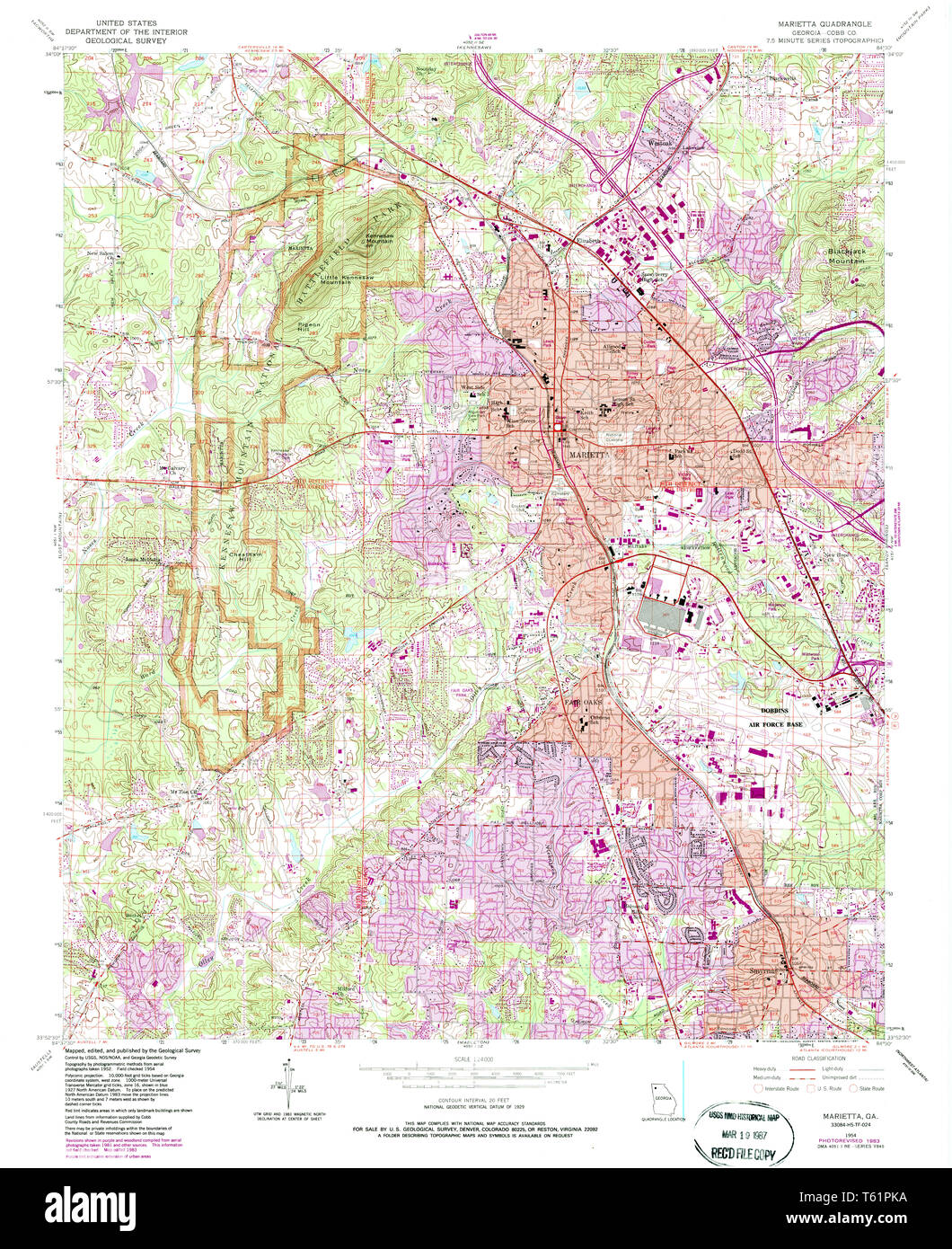 Map of marietta hires stock photography and images Alamy