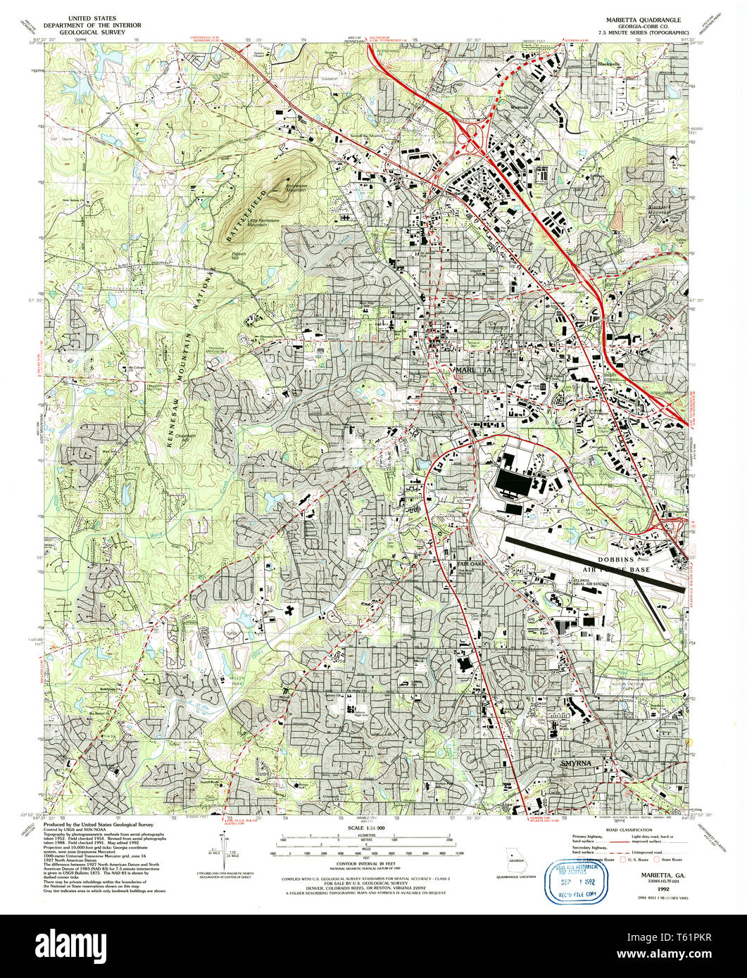 Marietta map Cut Out Stock Images & Pictures Alamy