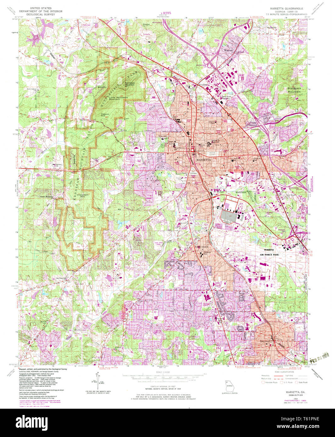 Marietta map hires stock photography and images Alamy
