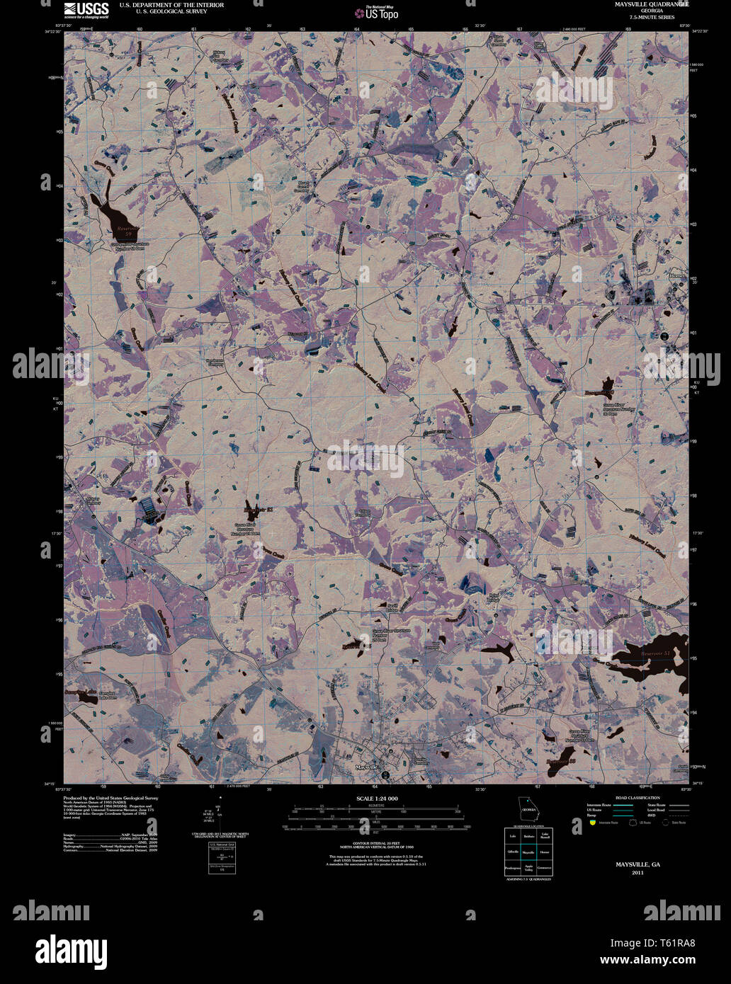 Map of maysville hires stock photography and images Alamy