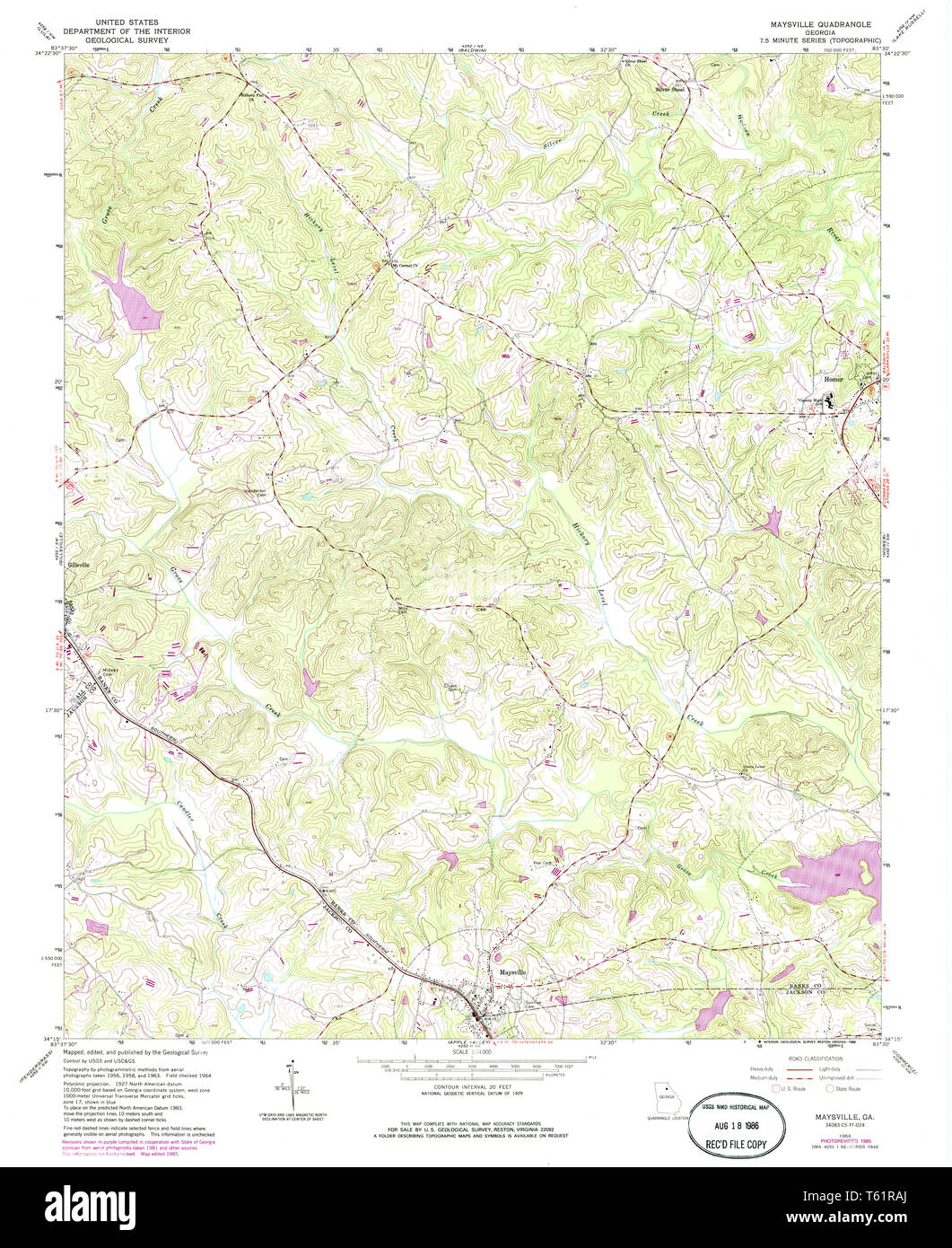 Map of maysville Cut Out Stock Images & Pictures Alamy