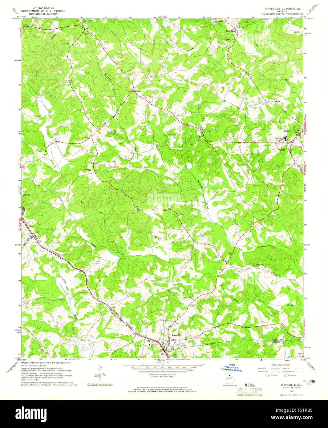Map of maysville hires stock photography and images Alamy