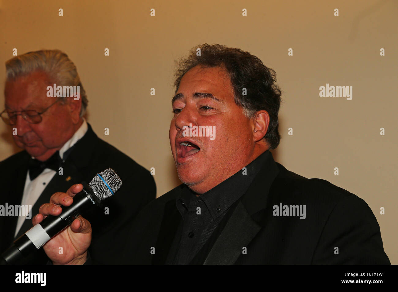 Nyc, United States. 26th Apr, 2019. Singer Daniel Rodriguez sings the ...