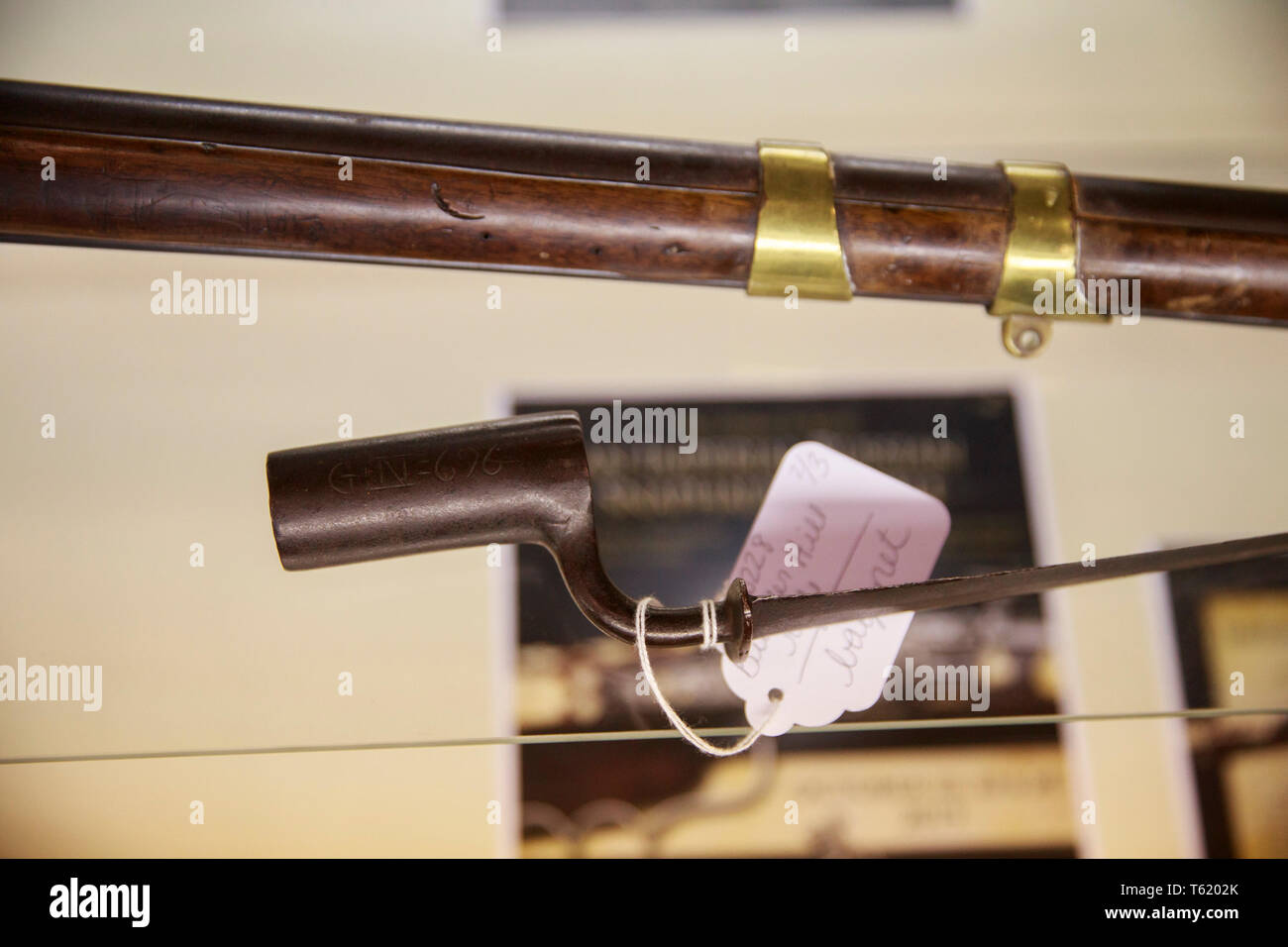 A Dutch Type III musket made between 1750 and 1770 which fired the first bullet in the Battle of