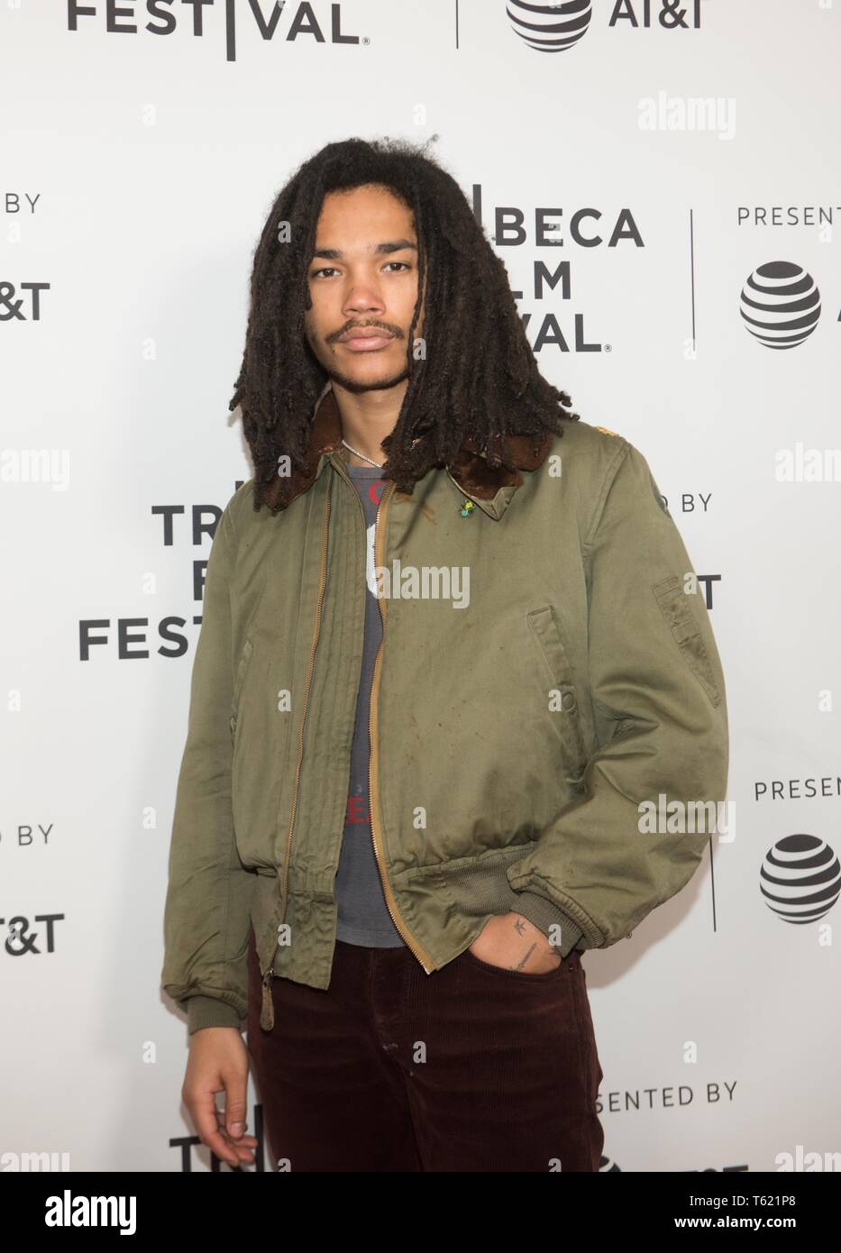 New York, USA. 27th Apr 2019. Luka Sabbat attend Gully during the 2019 Tribeca Film Festival at SVA Theater on April 27, 2019 in New York City. Photo: Jeremy Smith/imageSPACE/MediaPunch Stock Photo