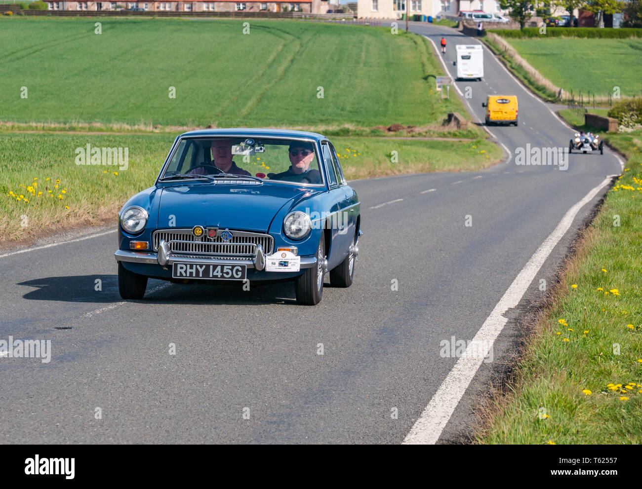 Scottish Vintage Car Rally Stock Photos & Scottish Vintage Car Rally