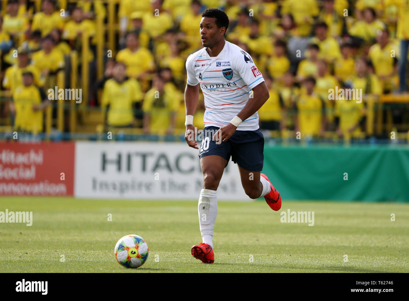Chiba Japan 28th Apr 19 Calvin Jong A Pin Yokohama Fc Football Soccer 19 J2 League Match Between Kashiwa Reysol 0 0 Yokohama Fc At Sankyo Frontier Kashiwa Stadium In Chiba Japan Credit Jun