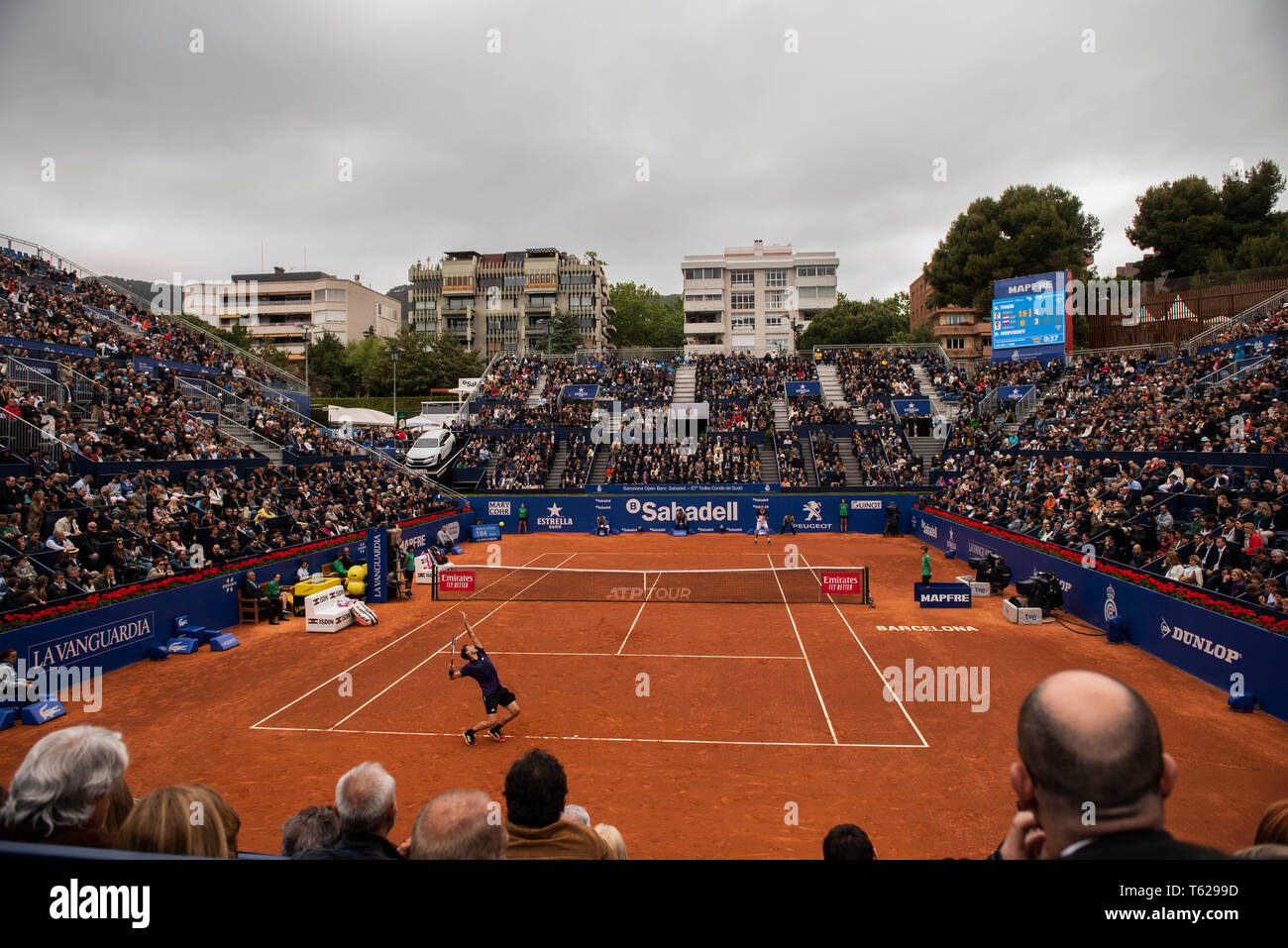 Real Club de Tenis, Barcelona, Spain. 28th Apr, 2019. ATP 500, Barcelona  Open Banc Sabadell, Mens singles final Dominic Thiem (Aut) versus Daniil  Medvedev (RUS) on Mens singles final Dominic Thiem (Aut)
