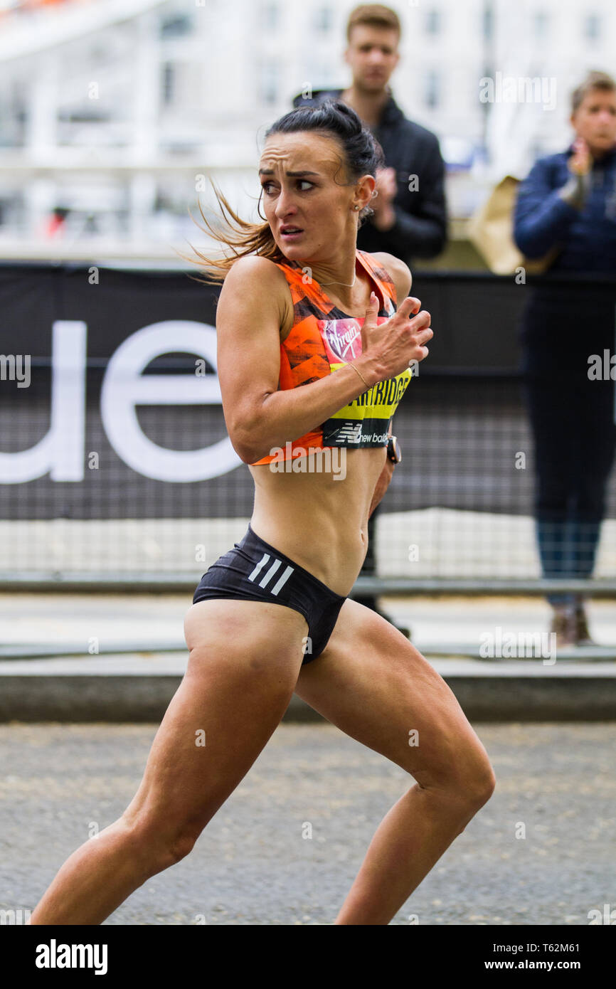 London UK 28th April 2019 Lily Partridge On Victoria Embarkment 